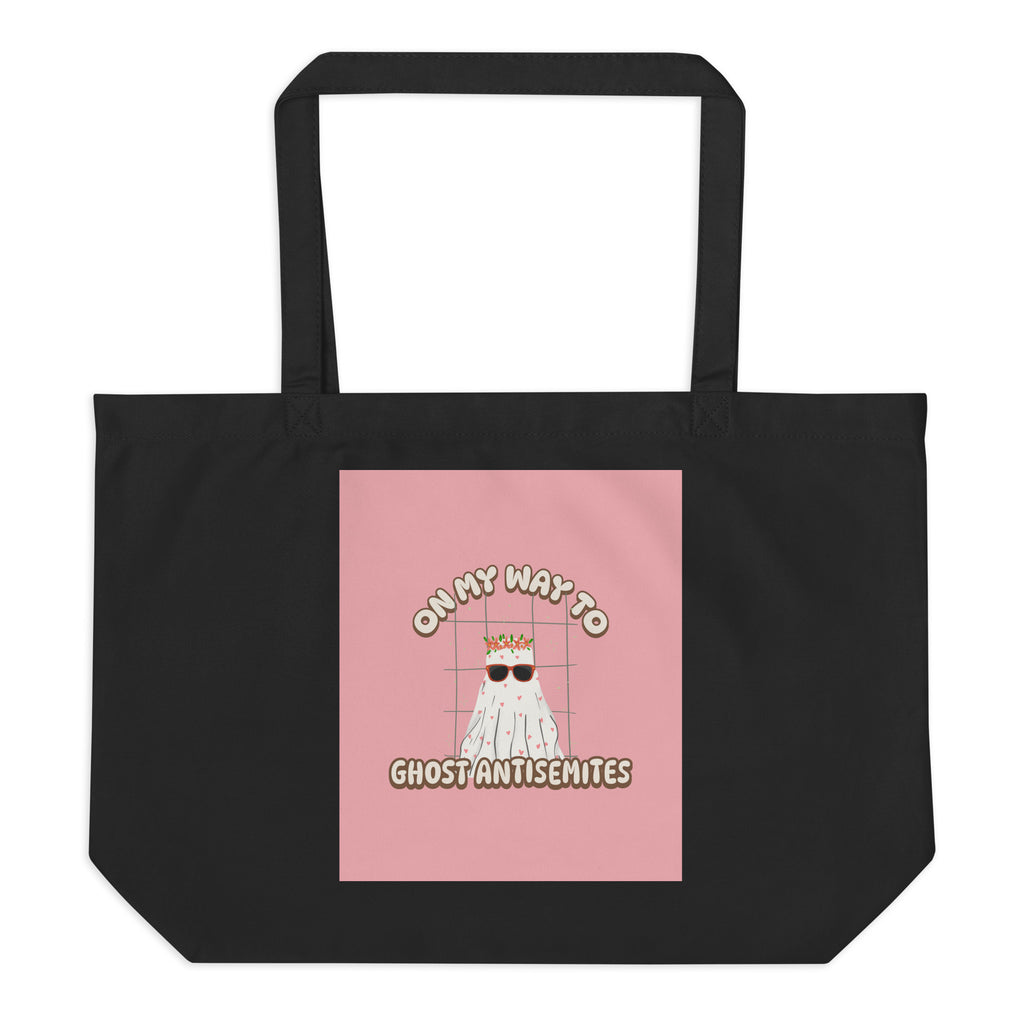 Ghost Antisemites | Large Organic Tote Bag Jouparty