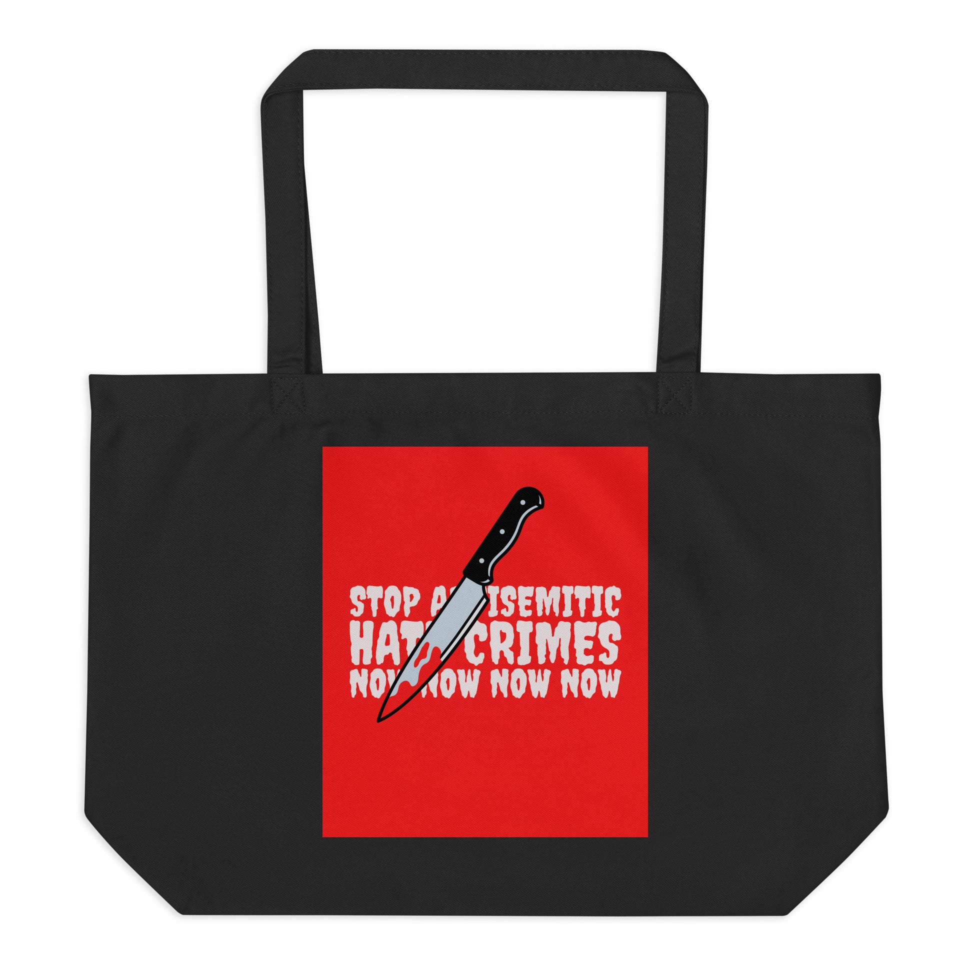 Antisemitic Hate Crimes | Large Organic Tote Bag