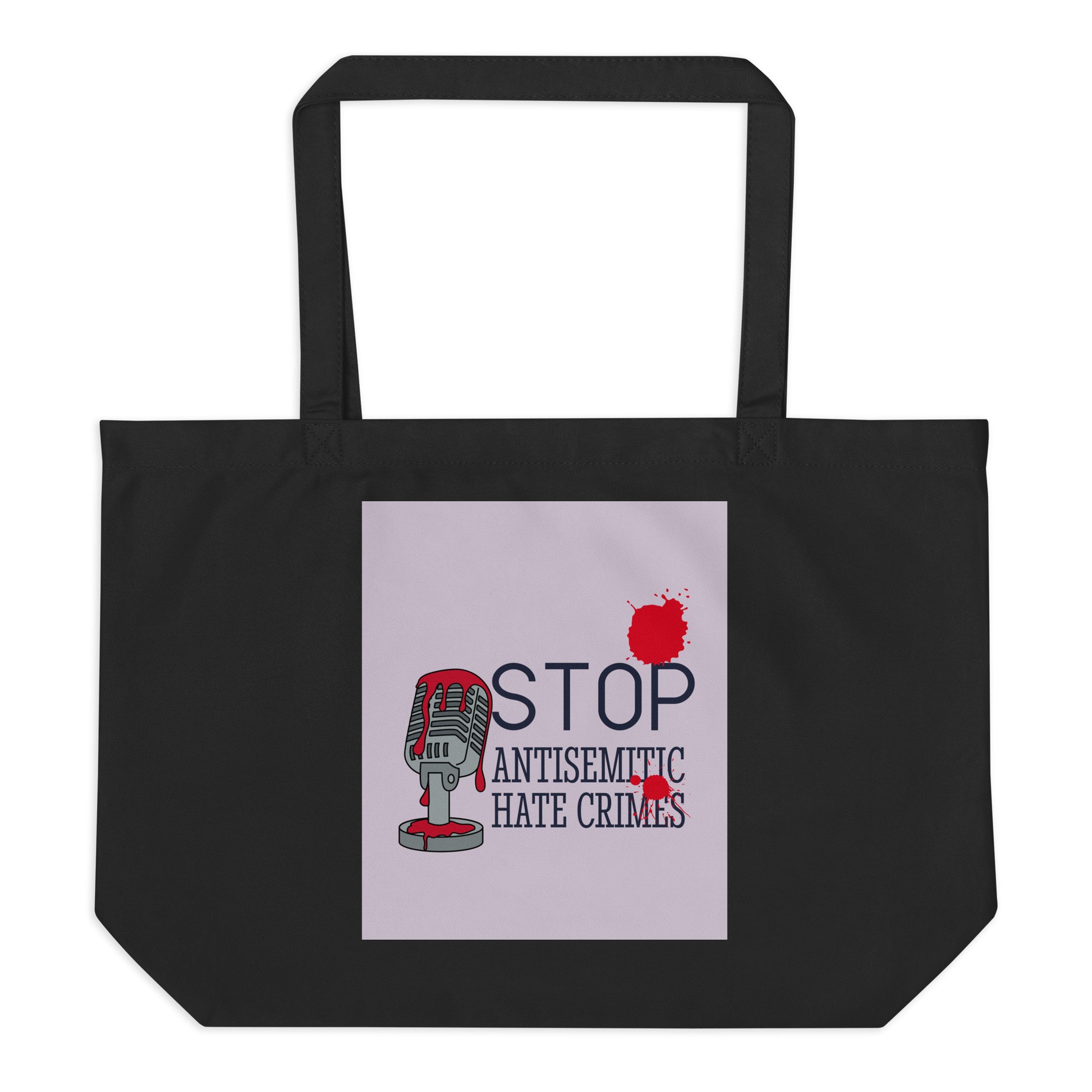 Antisemitic Hate Crimes | Large Organic Tote Bag