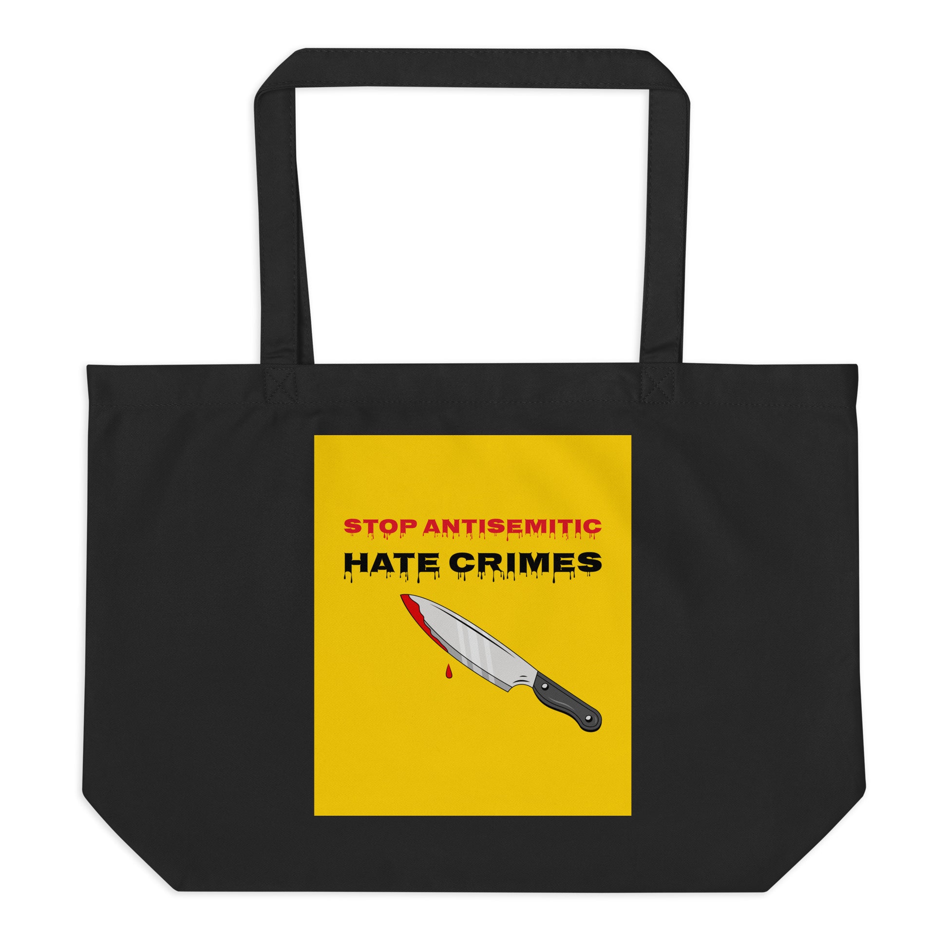 Antisemitic Hate Crimes | Large Organic Tote Bag
