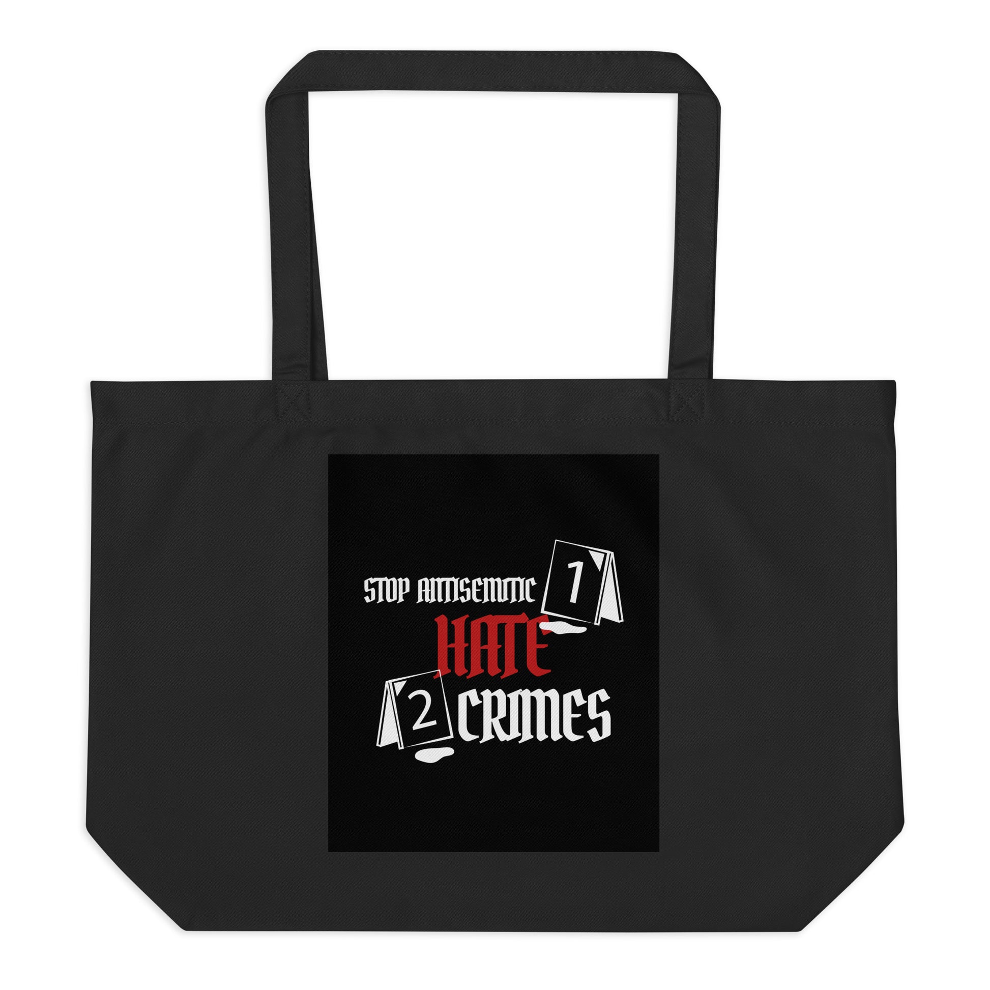 Antisemitic Hate Crimes | Large Organic Tote Bag