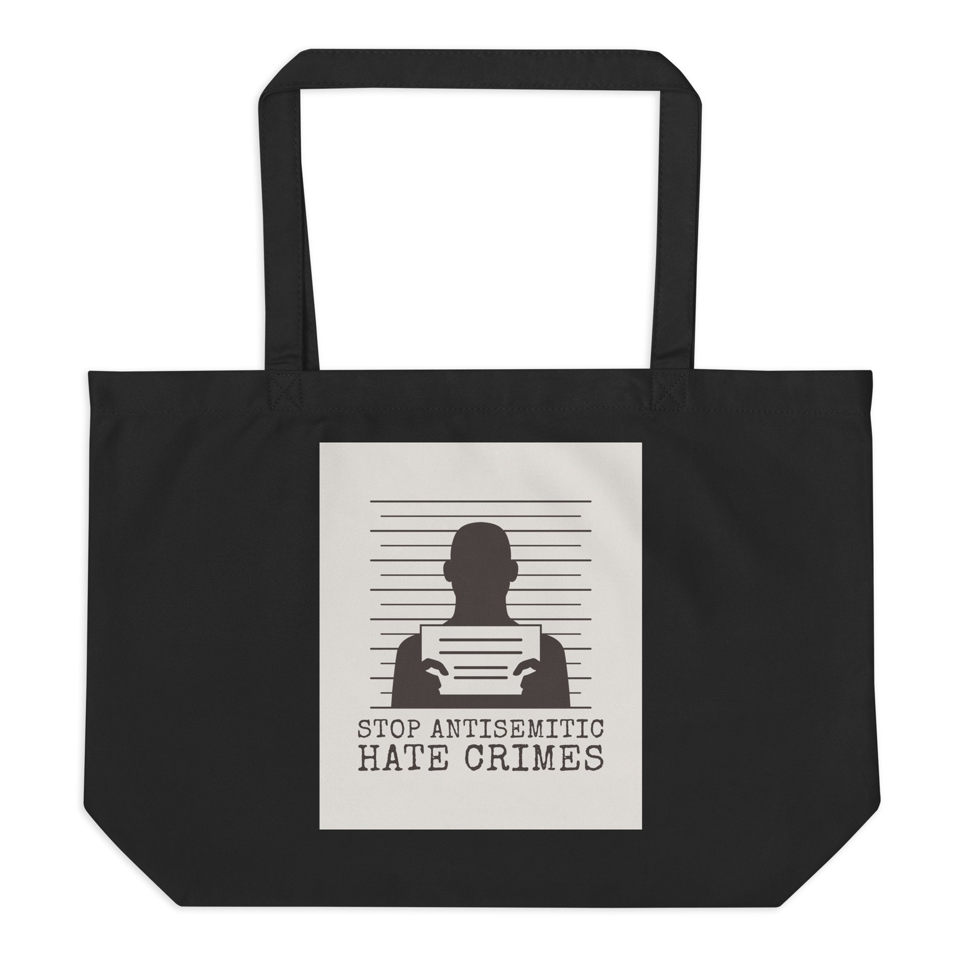 Antisemitic Hate Crimes | Large Organic Tote Bag