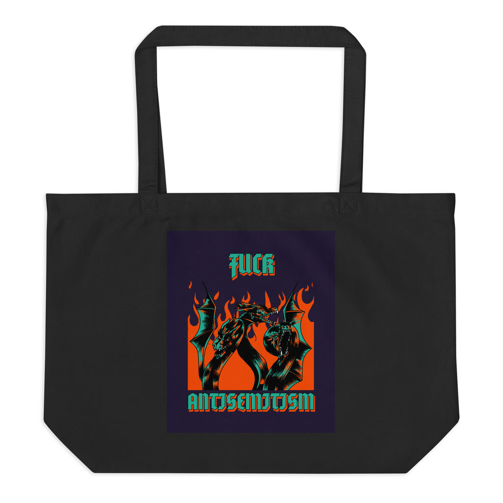 Battle Antisemitism | Large Organic Tote Bag