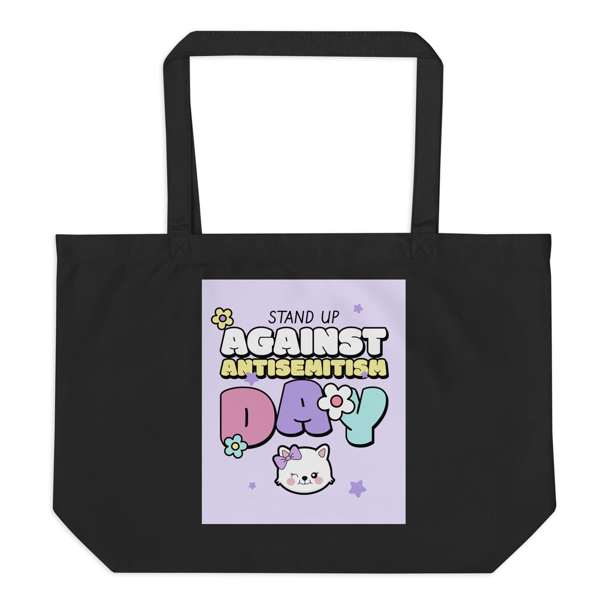 Cute Friend | Antisemitism | Large Organic Tote Bag