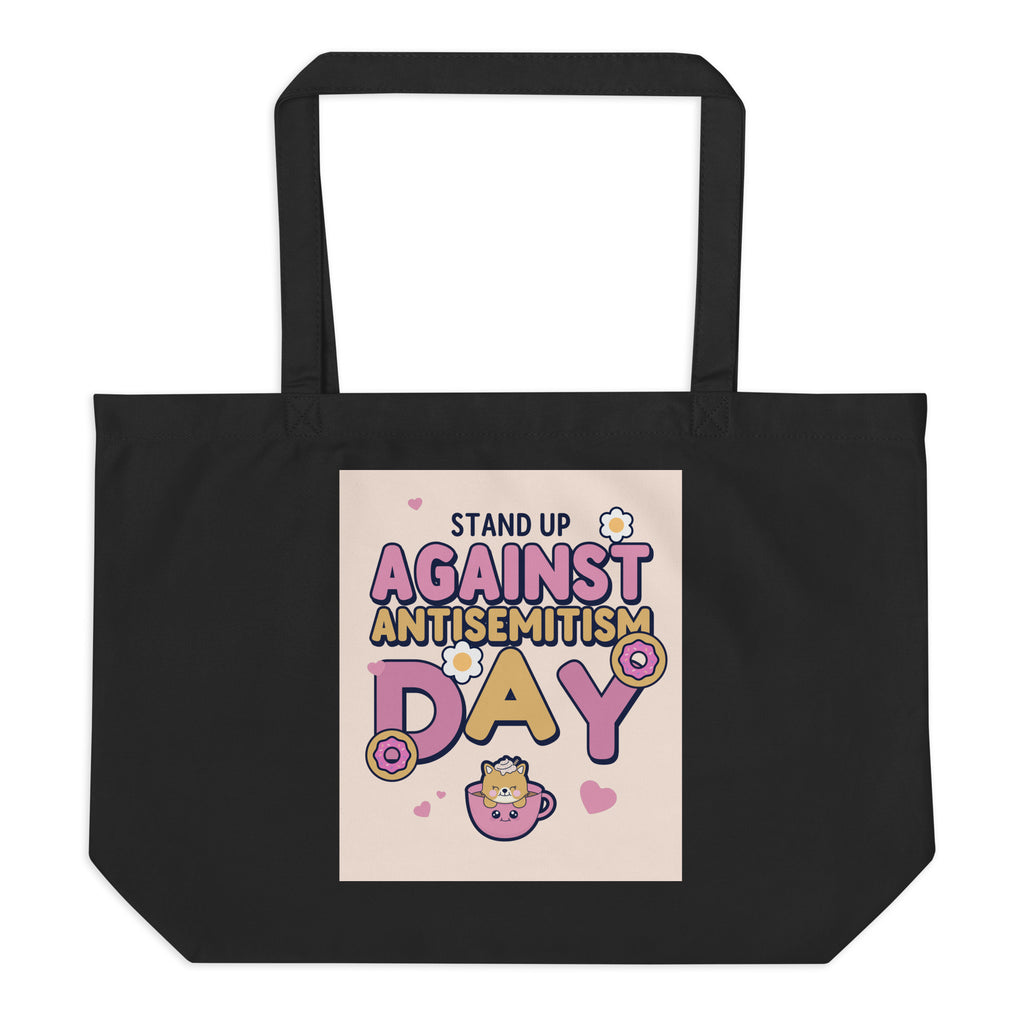 Cute Friend | Antisemitism | Large Organic Tote Bag