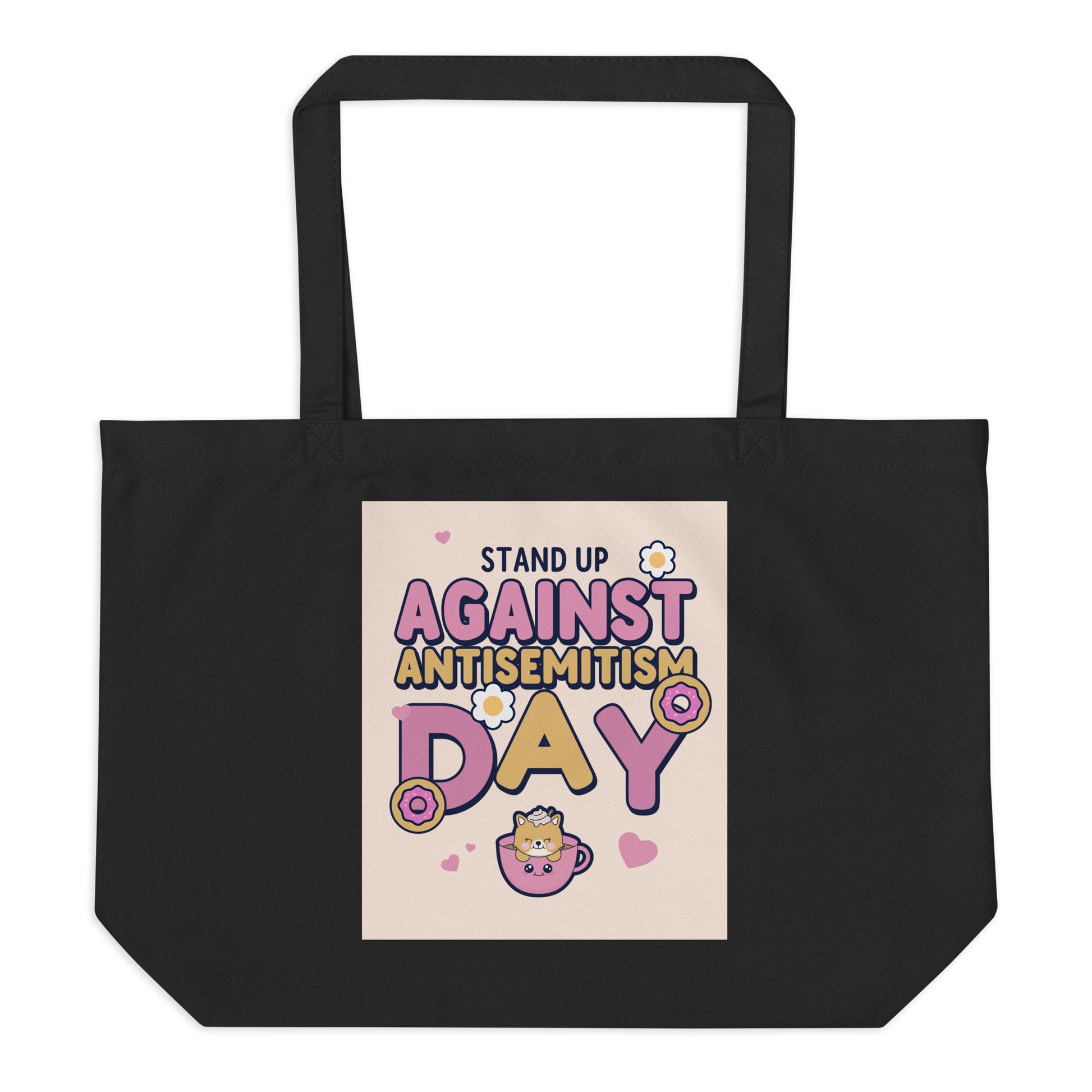 Cute Friend | Antisemitism | Large Organic Tote Bag