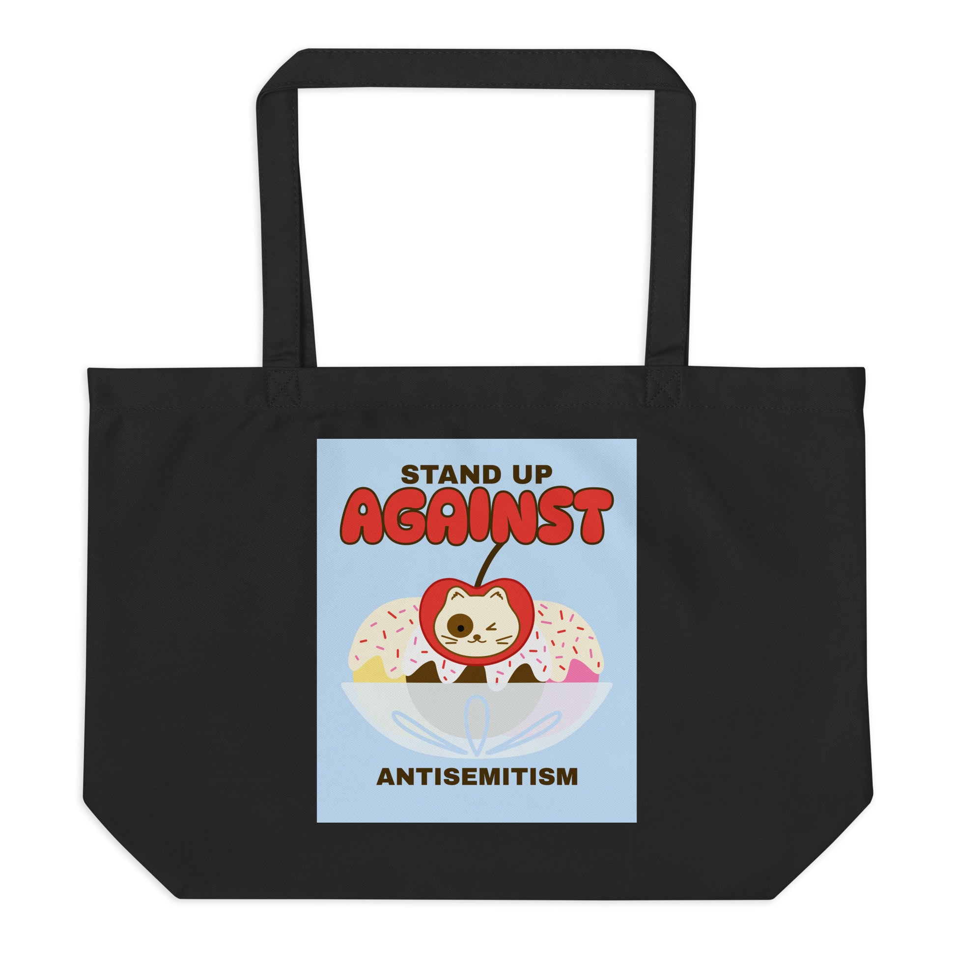 Cute Friend | Antisemitism | Large Organic Tote Bag