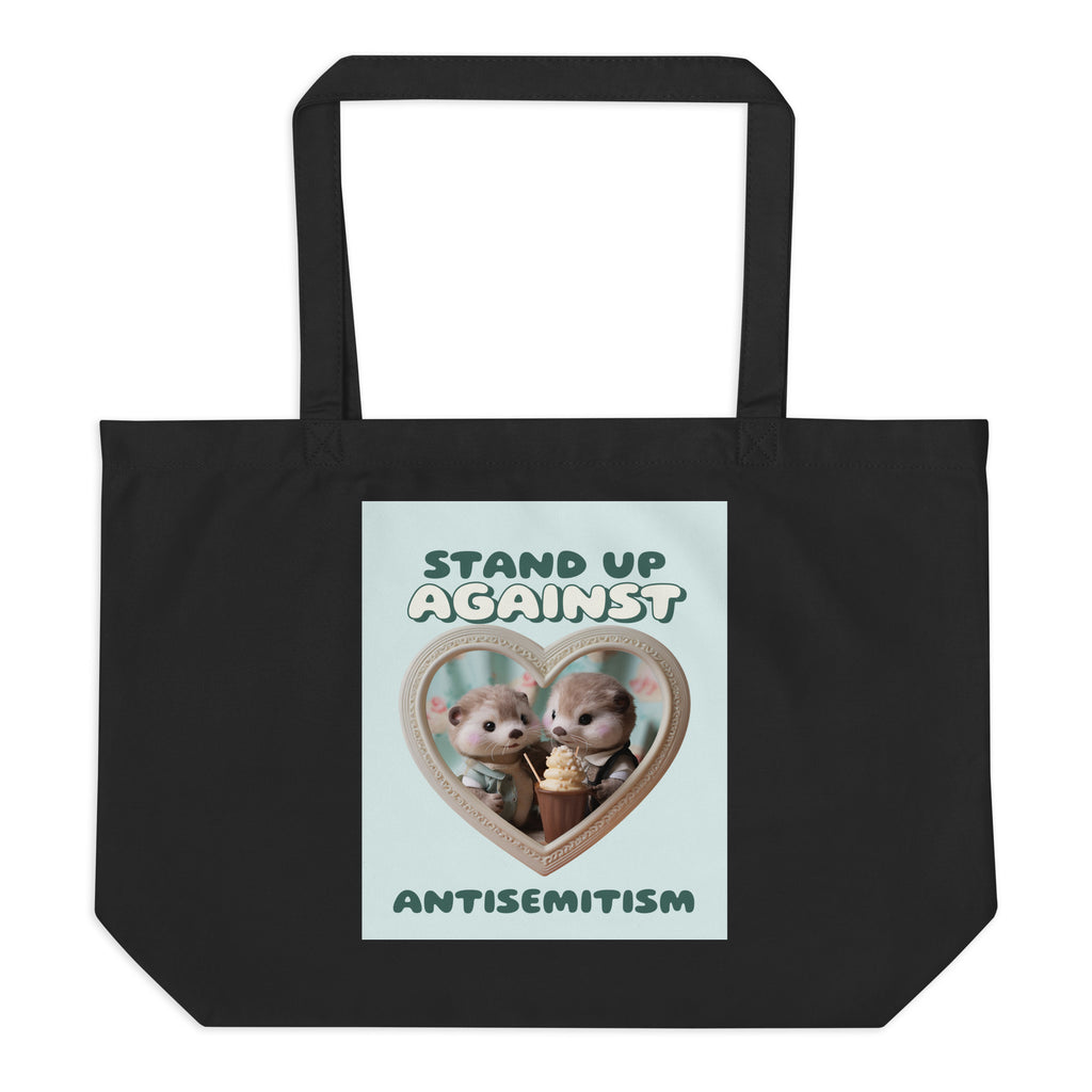 Cute Friend | Antisemitism | Large Organic Tote Bag