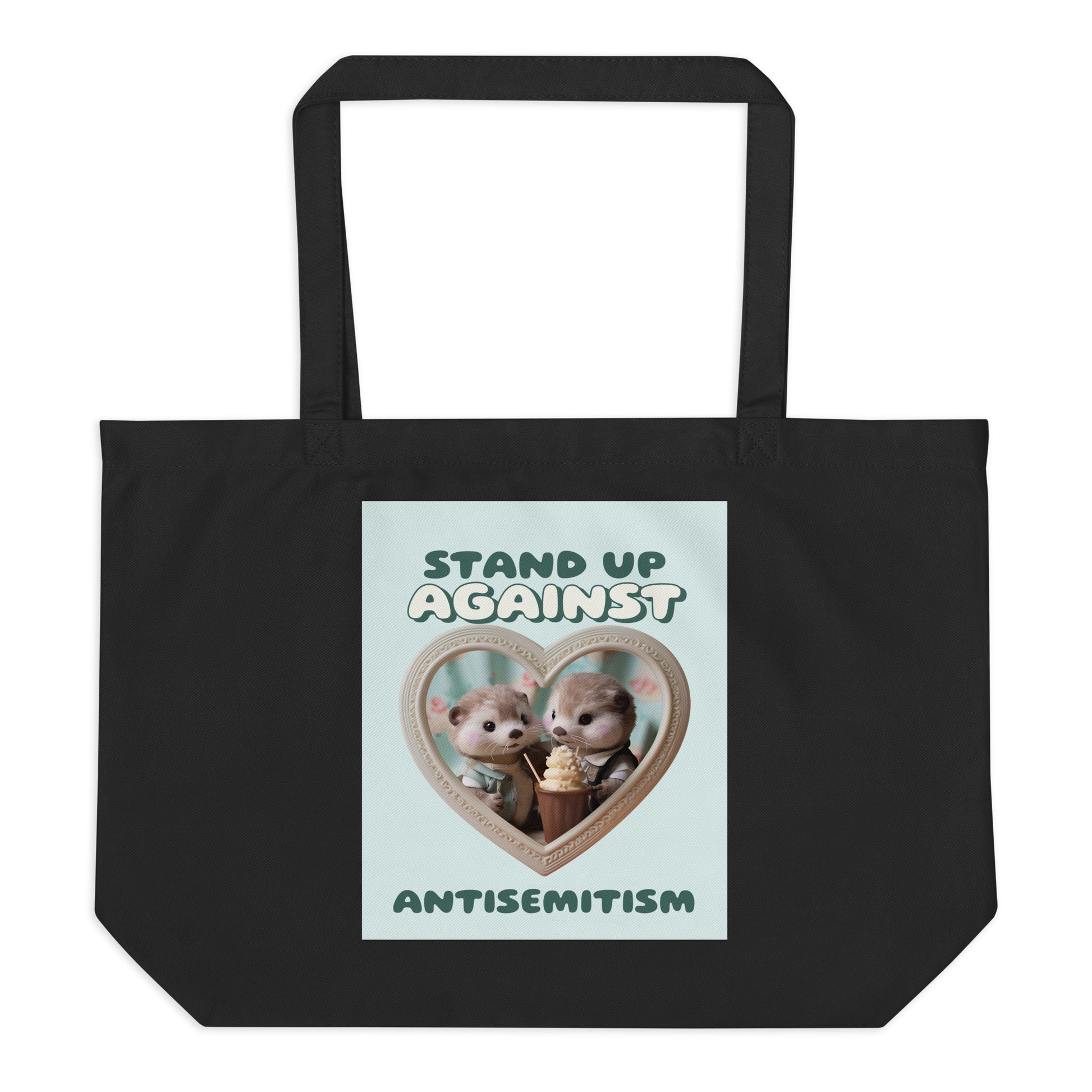 Cute Friend | Antisemitism | Large Organic Tote Bag