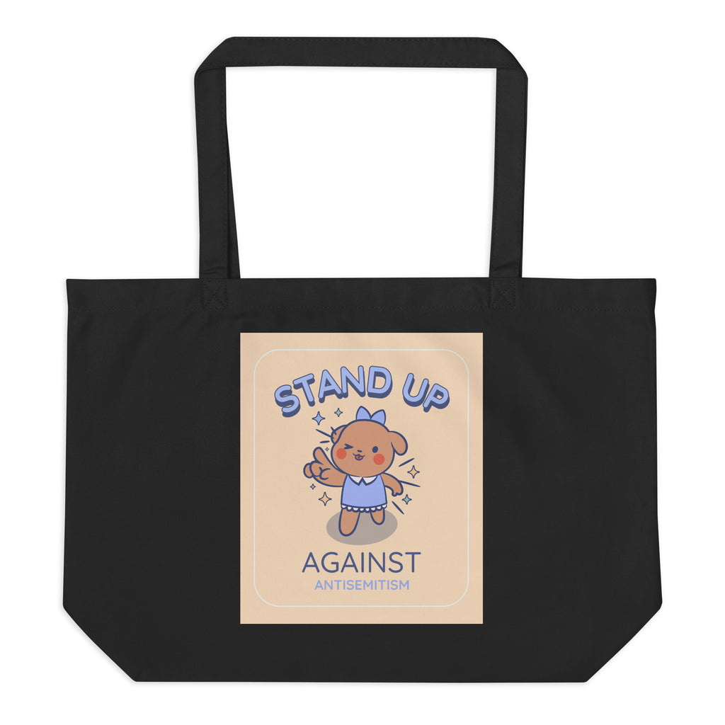 Cute Friend | Antisemitism | Large Organic Tote Bag