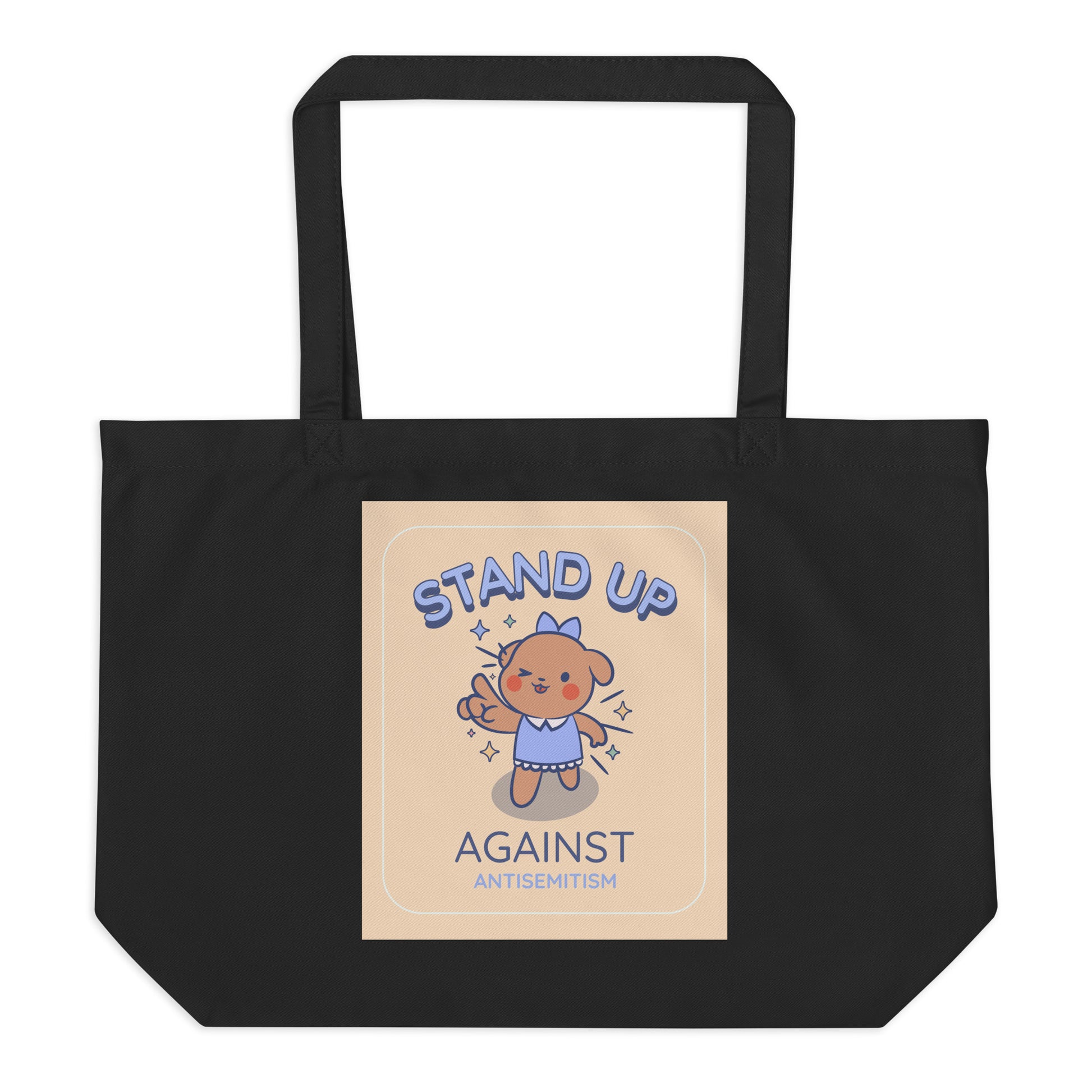 Cute Friend | Antisemitism | Large Organic Tote Bag