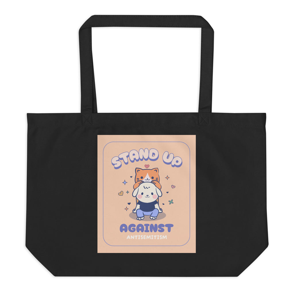 Cute Friend | Antisemitism | Large Organic Tote Bag