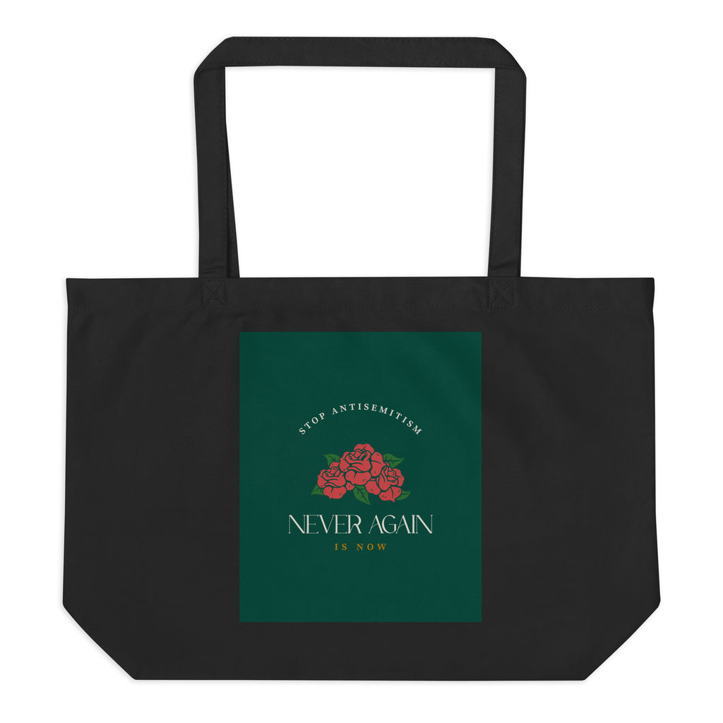 Stop Antisemitism | Plants & Flowers Edition | Large Organic Tote Bag