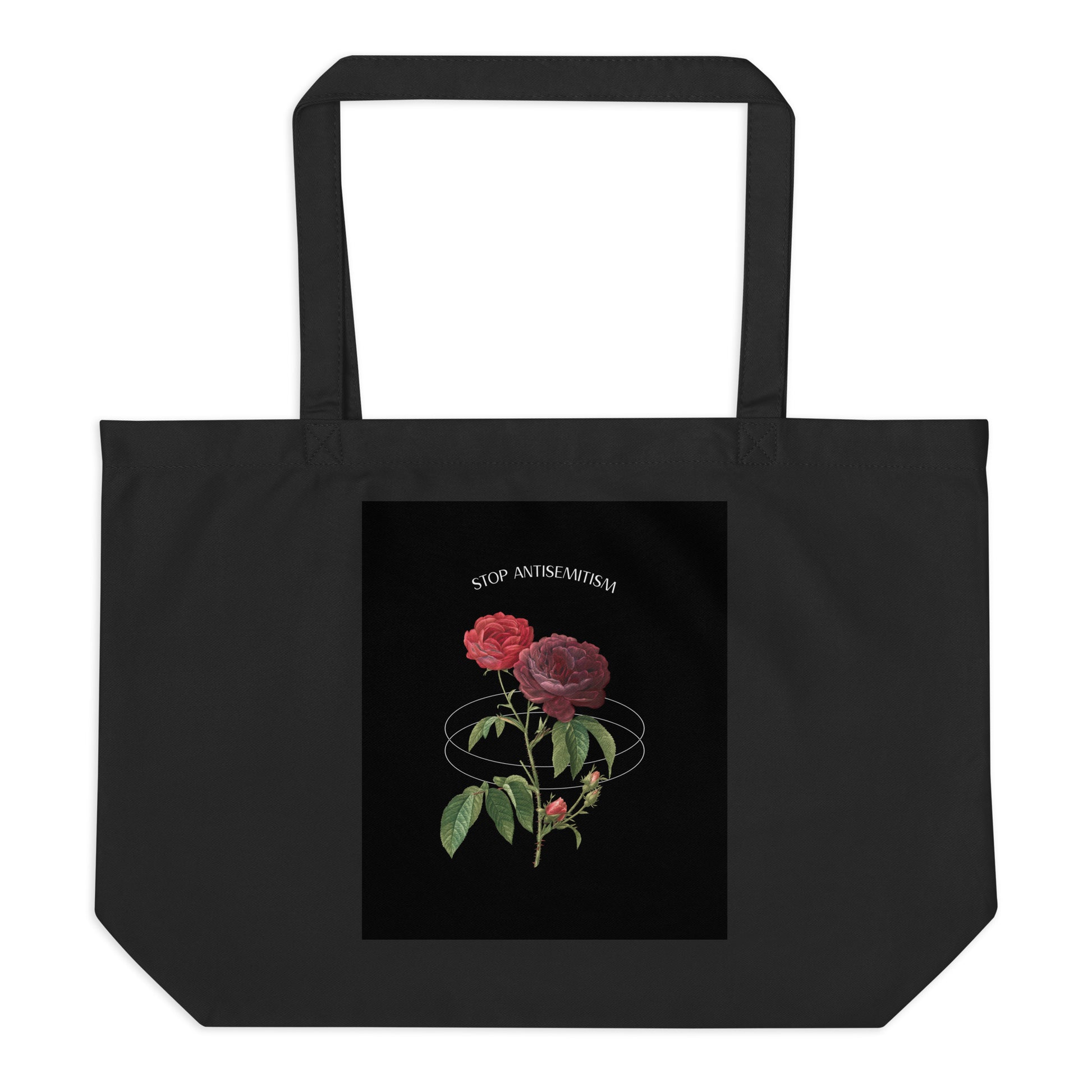 Stop Antisemitism | Plants & Flowers Edition | Large Organic Tote Bag