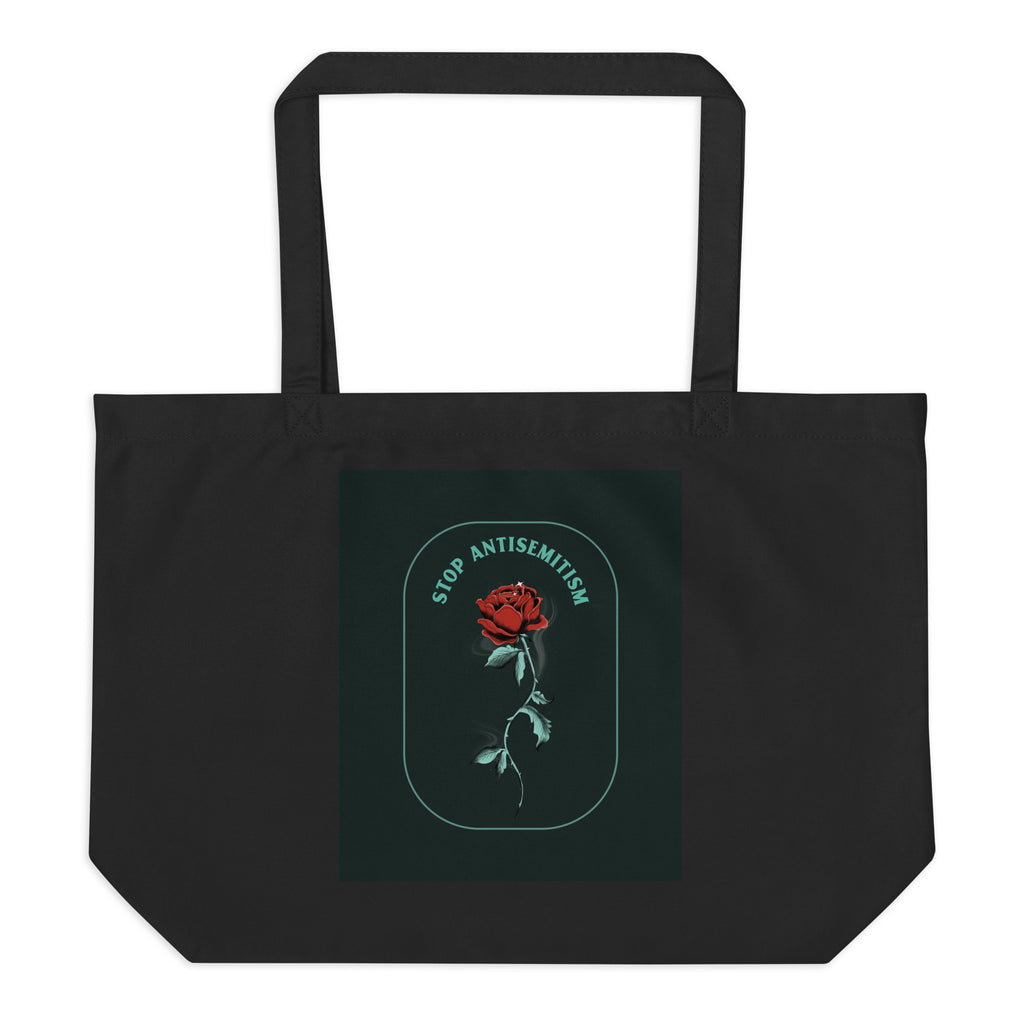 Stop Antisemitism | Plants & Flowers Edition | Large Organic Tote Bag