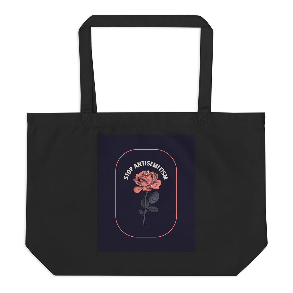 Stop Antisemitism | Plants & Flowers Edition | Large Organic Tote Bag