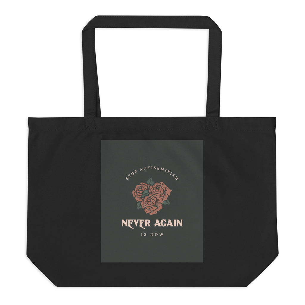 Stop Antisemitism | Plants & Flowers Edition | Large Organic Tote Bag