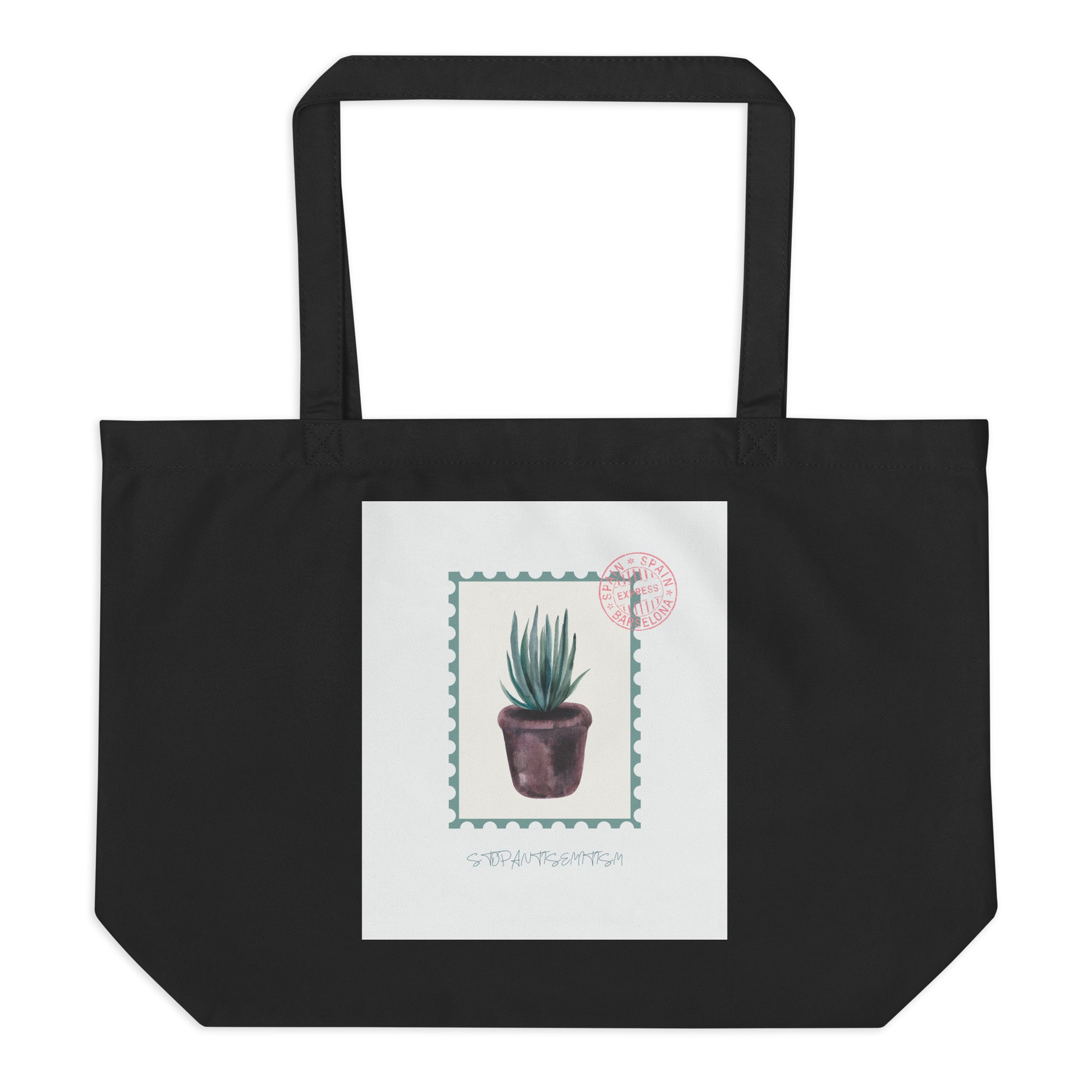 Stop Antisemitism | Plants & Flowers Edition | Large Organic Tote Bag