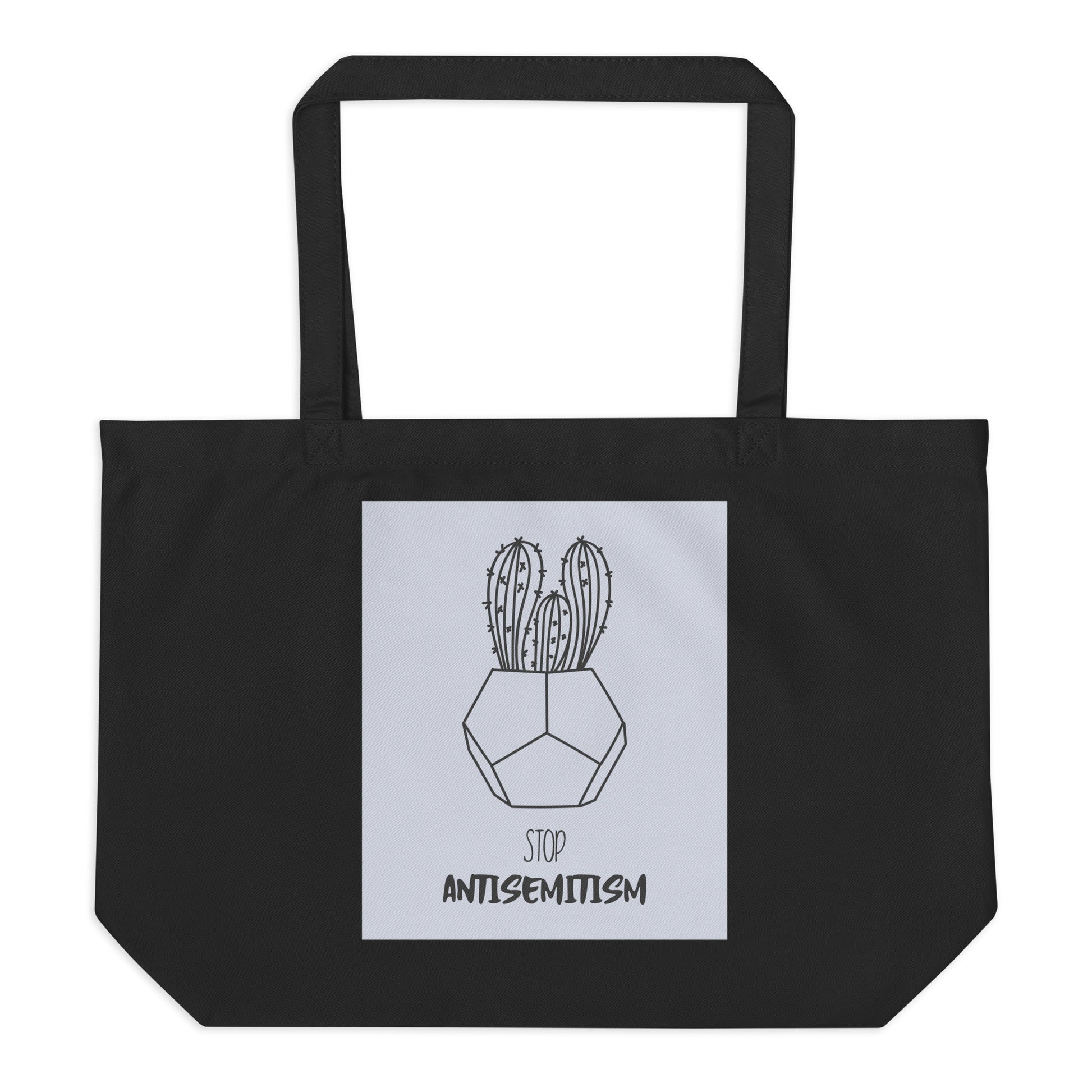 Stop Antisemitism | Plants & Flowers Edition | Large Organic Tote Bag