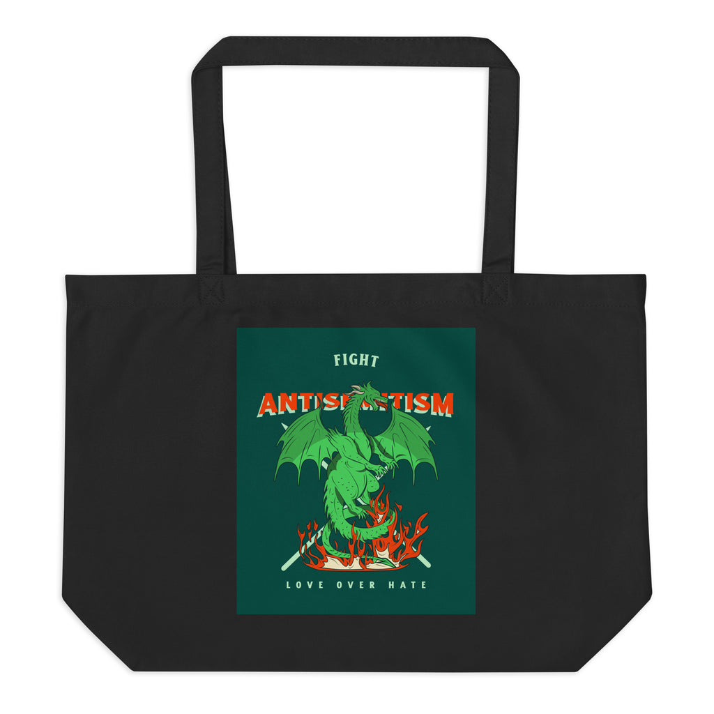 Dragon Adventure | Large Organic Tote Bag