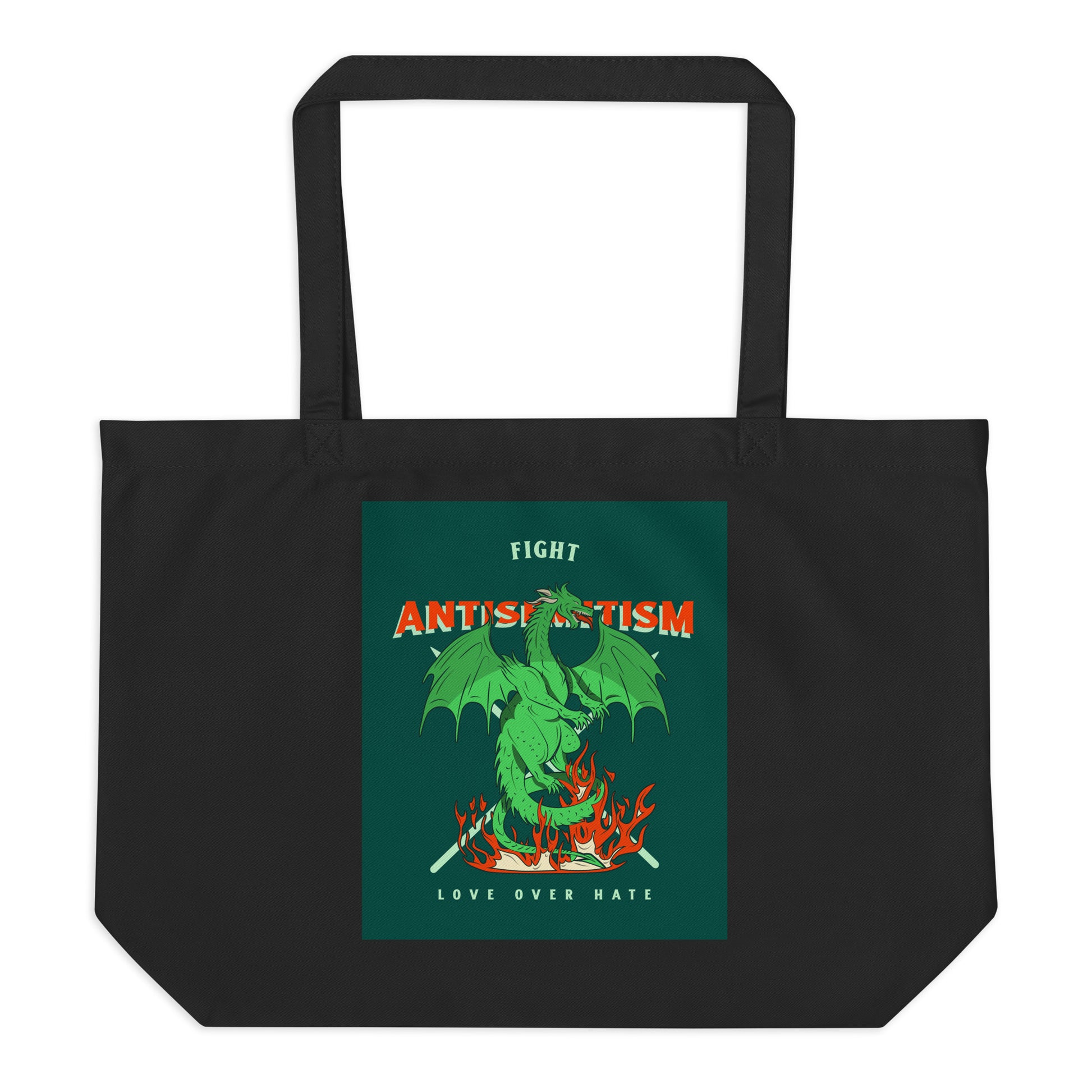 Dragon Adventure | Large Organic Tote Bag