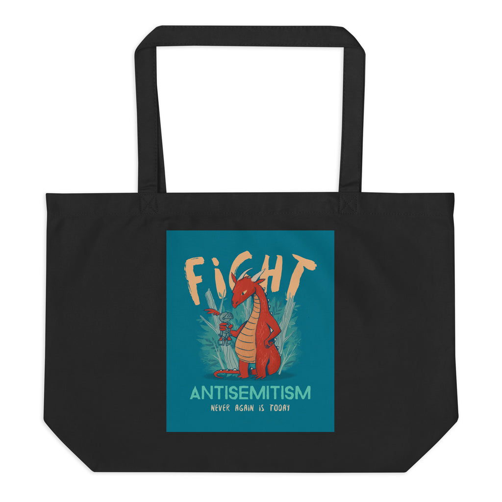 Dragon Adventure | Large Organic Tote Bag