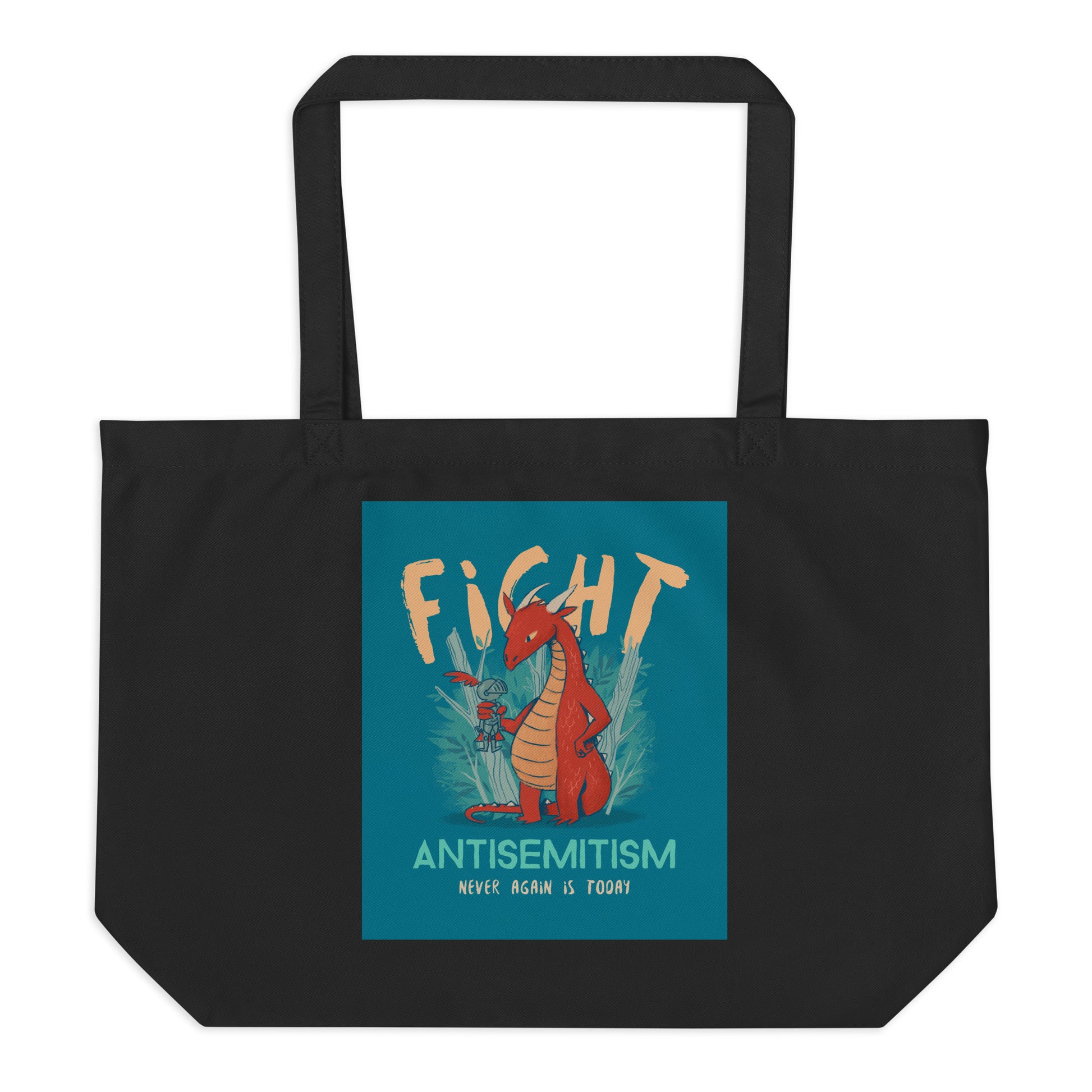 Dragon Adventure | Large Organic Tote Bag