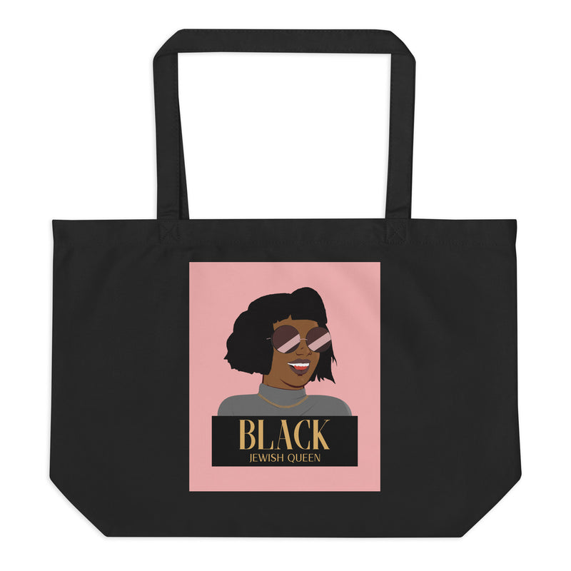 Black & Jewish Love | Large Organic Tote Bag