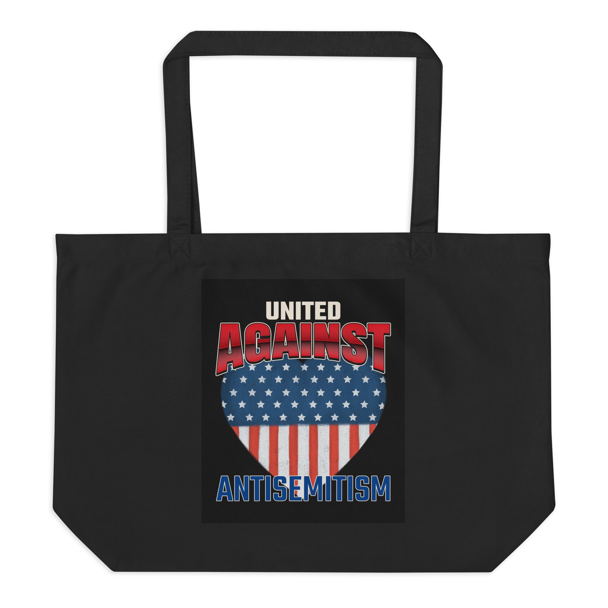 USA Edition | United Against Antisemitism | Large Organic Tote Bag