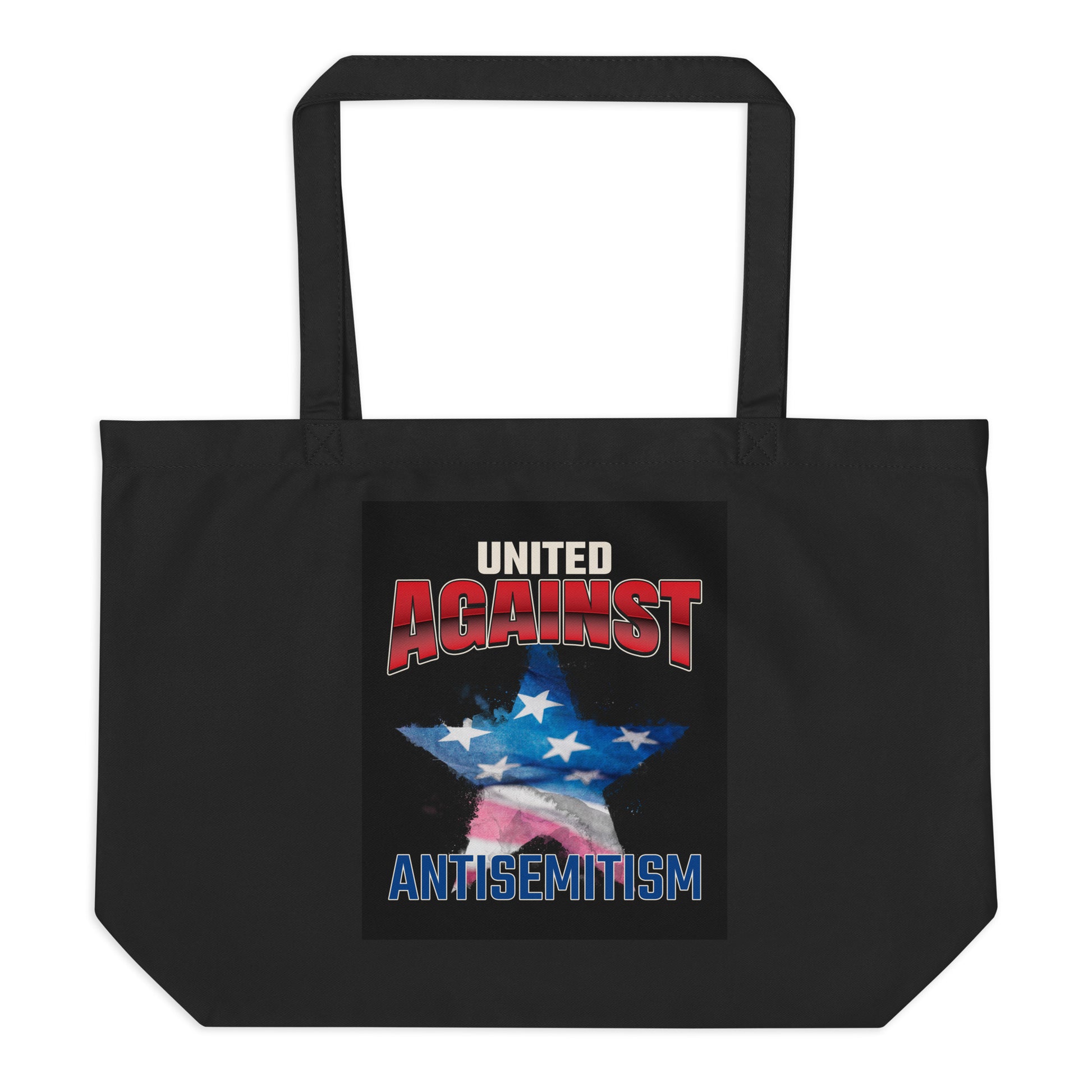 USA Edition | United Against Antisemitism | Large Organic Tote Bag