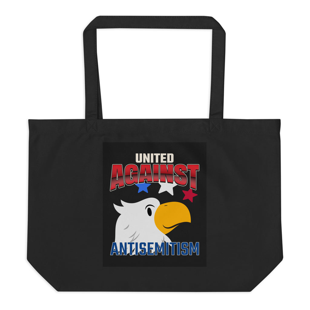 USA Edition | United Against Antisemitism | Large Organic Tote Bag