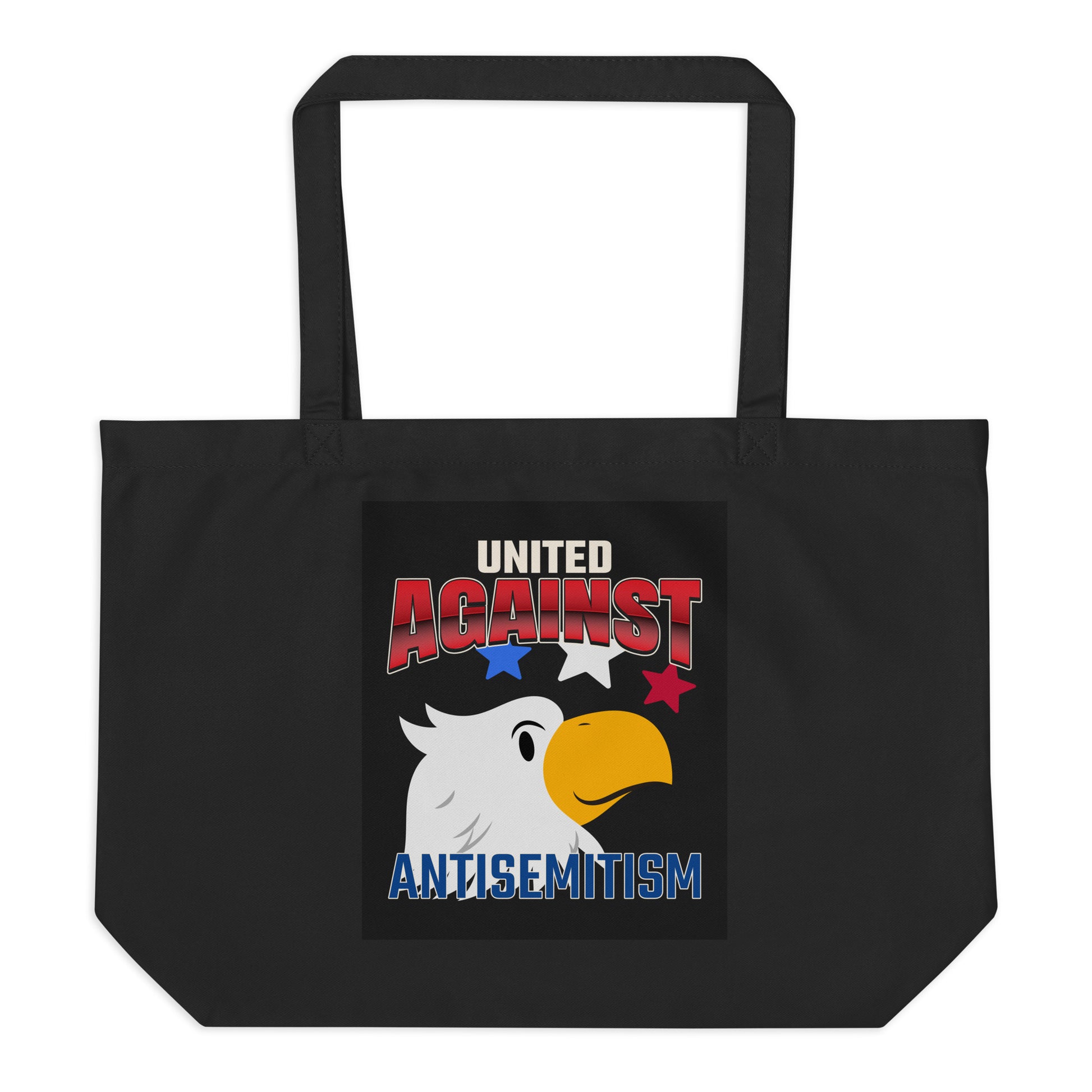 USA Edition | United Against Antisemitism | Large Organic Tote Bag