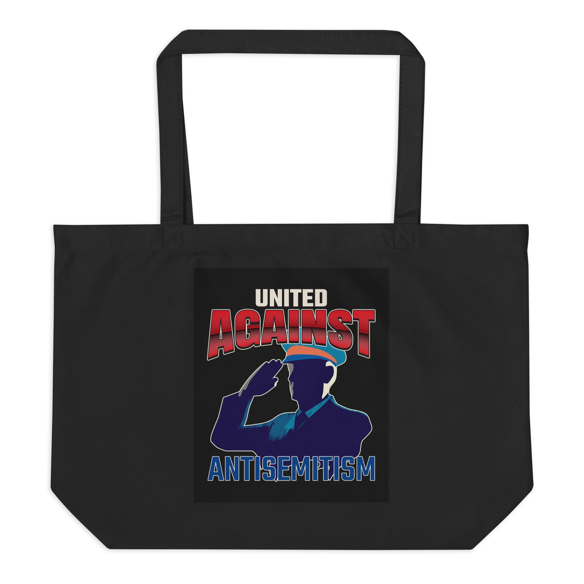 USA Edition | United Against Antisemitism | Large Organic Tote Bag