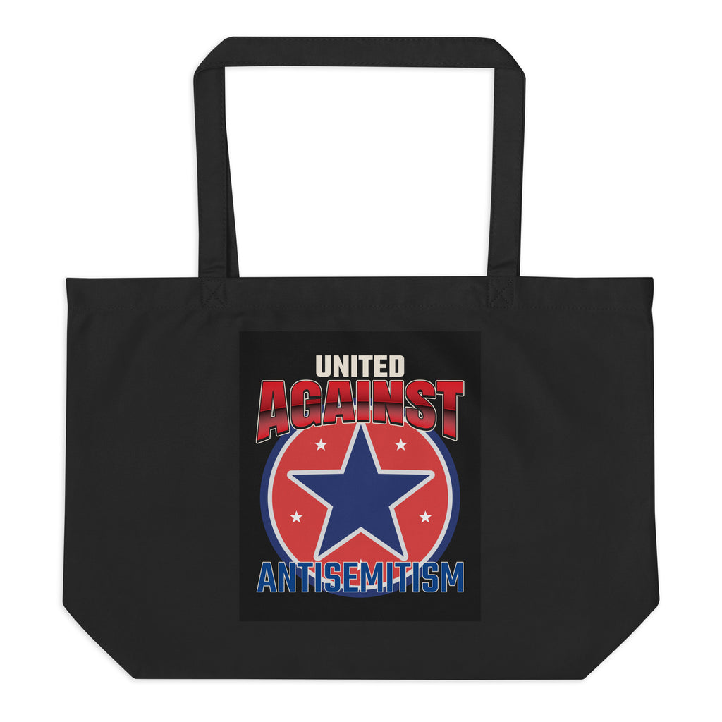 USA Edition | United Against Antisemitism | Large Organic Tote Bag