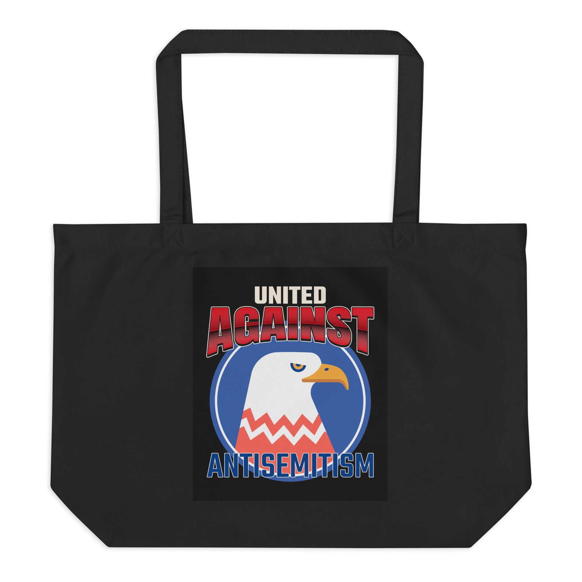 USA Edition | United Against Antisemitism | Large Organic Tote Bag