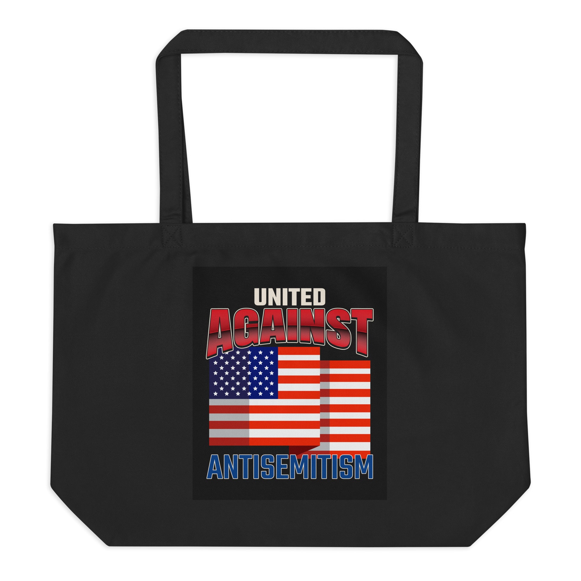USA Edition | United Against Antisemitism | Large Organic Tote Bag