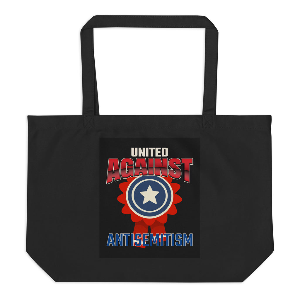 USA Edition | United Against Antisemitism | Large Organic Tote Bag