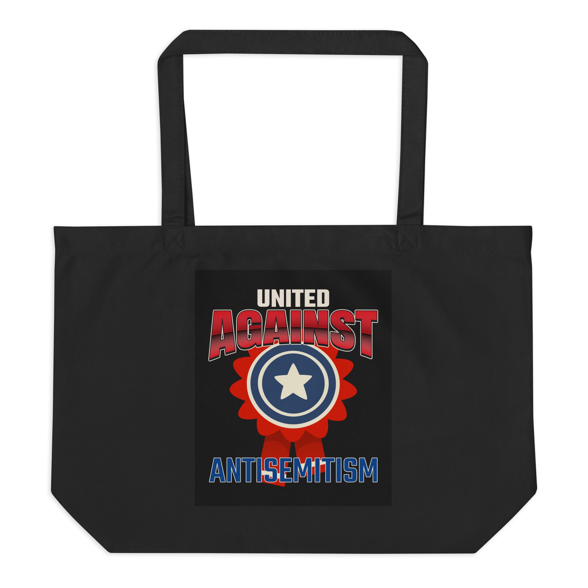 USA Edition | United Against Antisemitism | Large Organic Tote Bag