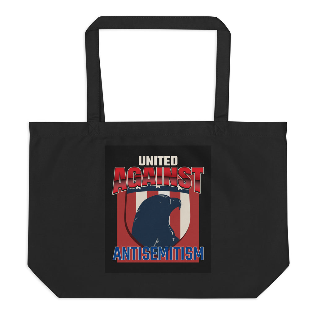 USA Edition | United Against Antisemitism | Large Organic Tote Bag