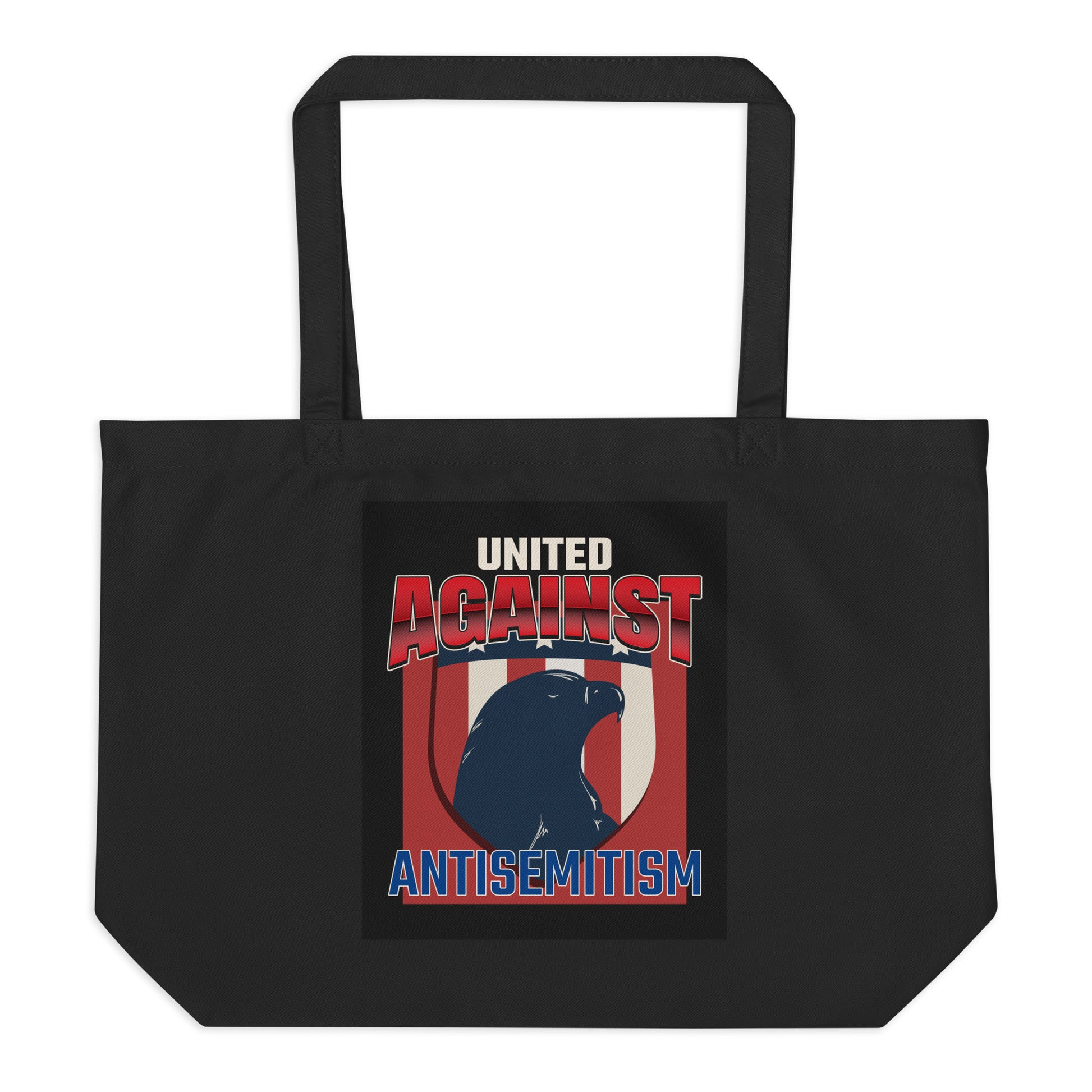 USA Edition | United Against Antisemitism | Large Organic Tote Bag