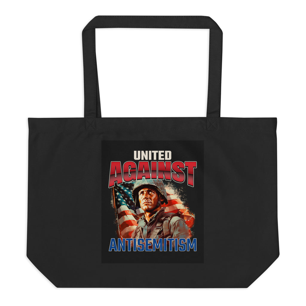 USA Edition | United Against Antisemitism | Large Organic Tote Bag