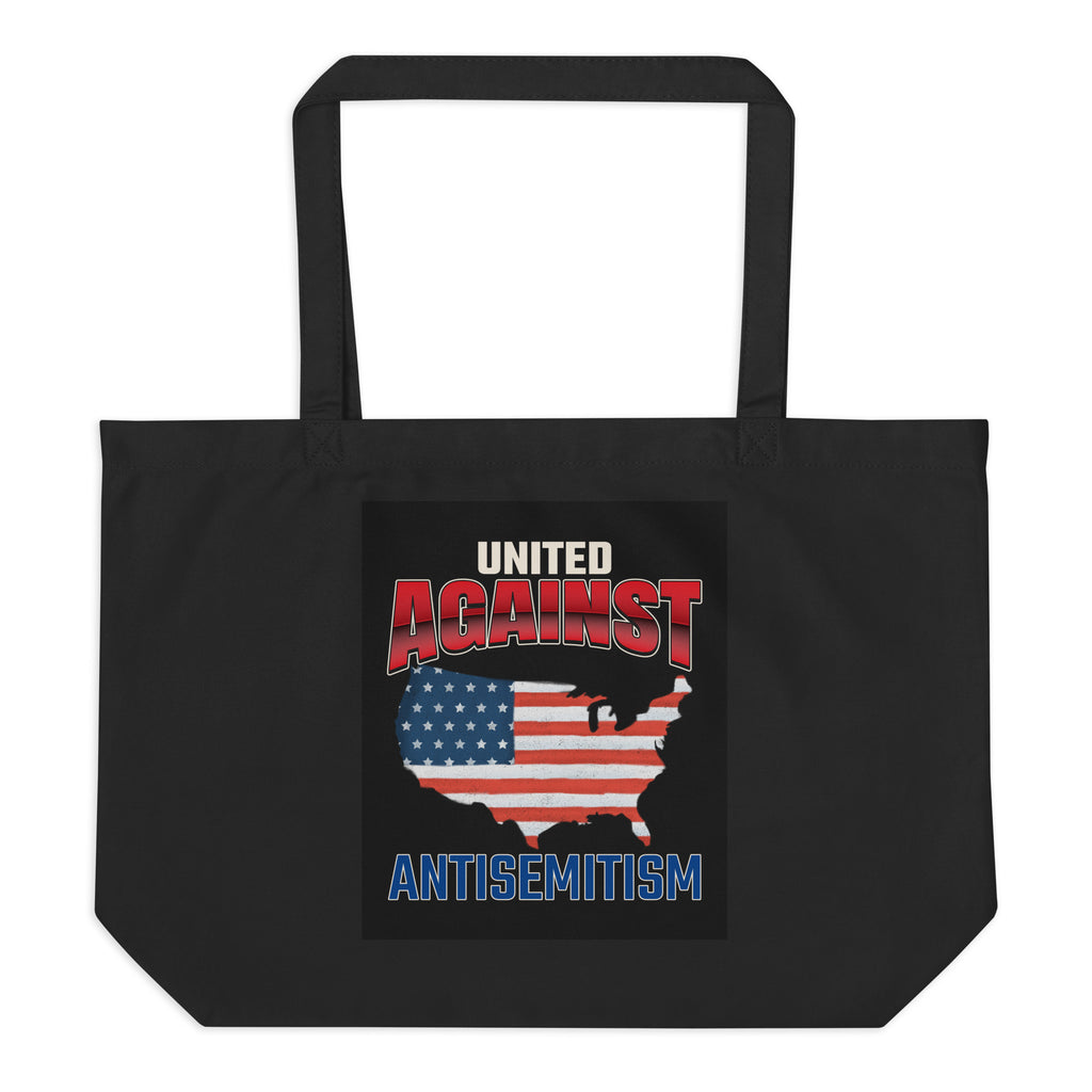 USA Edition | United Against Antisemitism | Large Organic Tote Bag