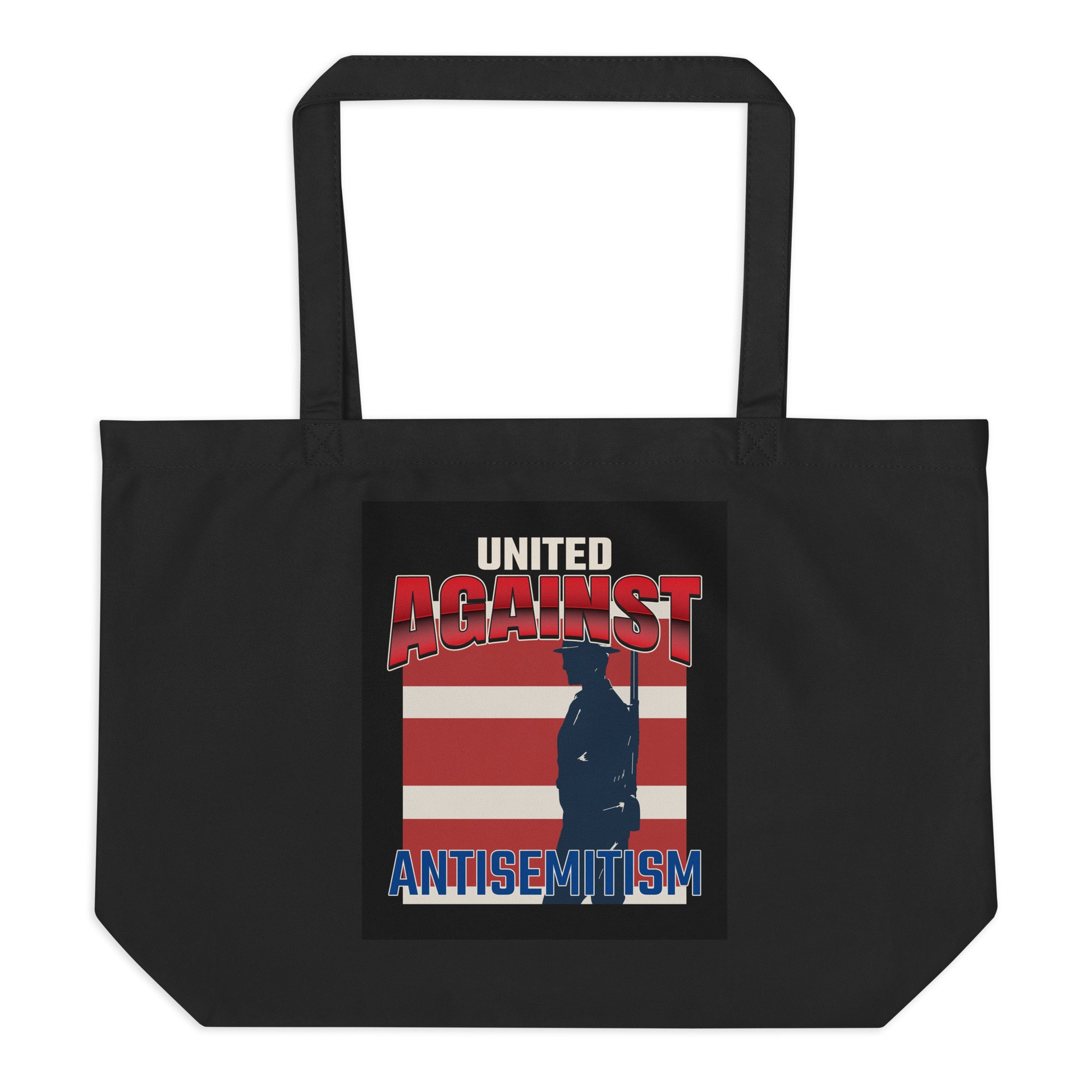 USA Edition | United Against Antisemitism | Large Organic Tote Bag