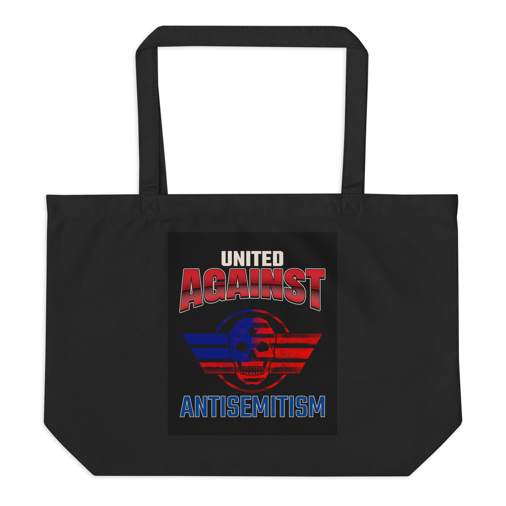 USA Edition | United Against Antisemitism | Large Organic Tote Bag