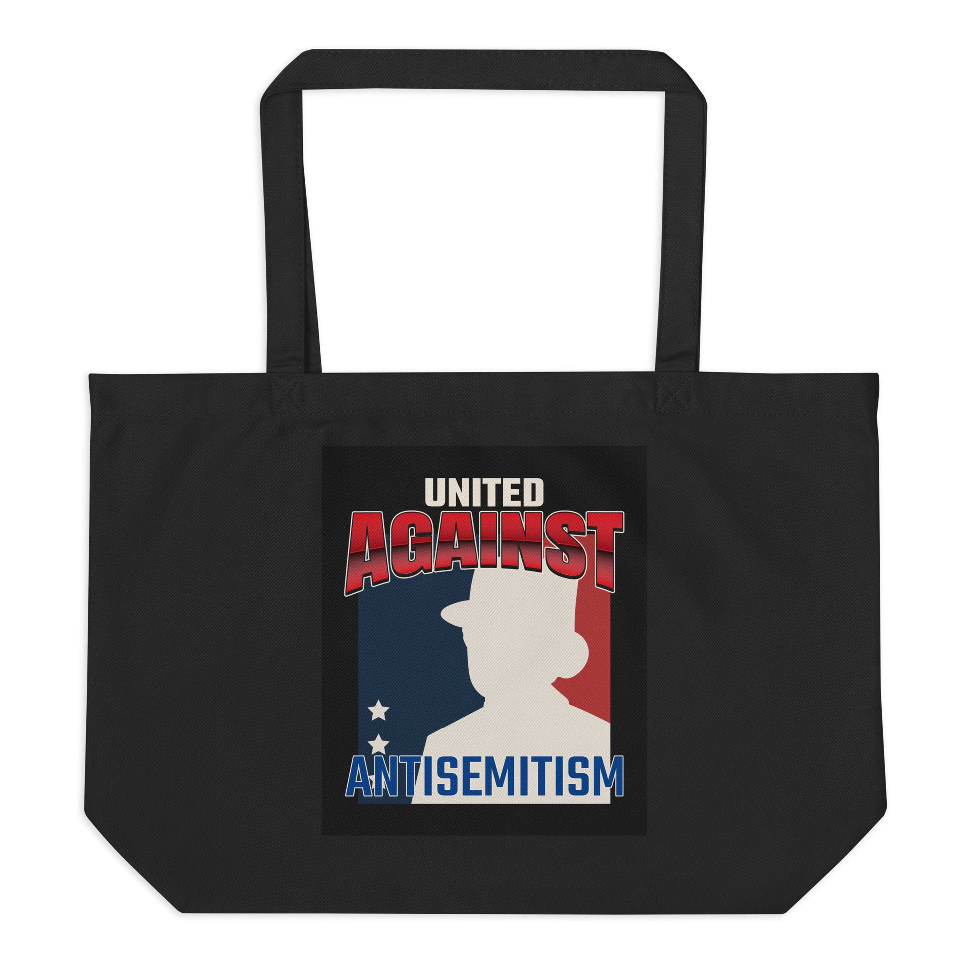 USA Edition | United Against Antisemitism | Large Organic Tote Bag