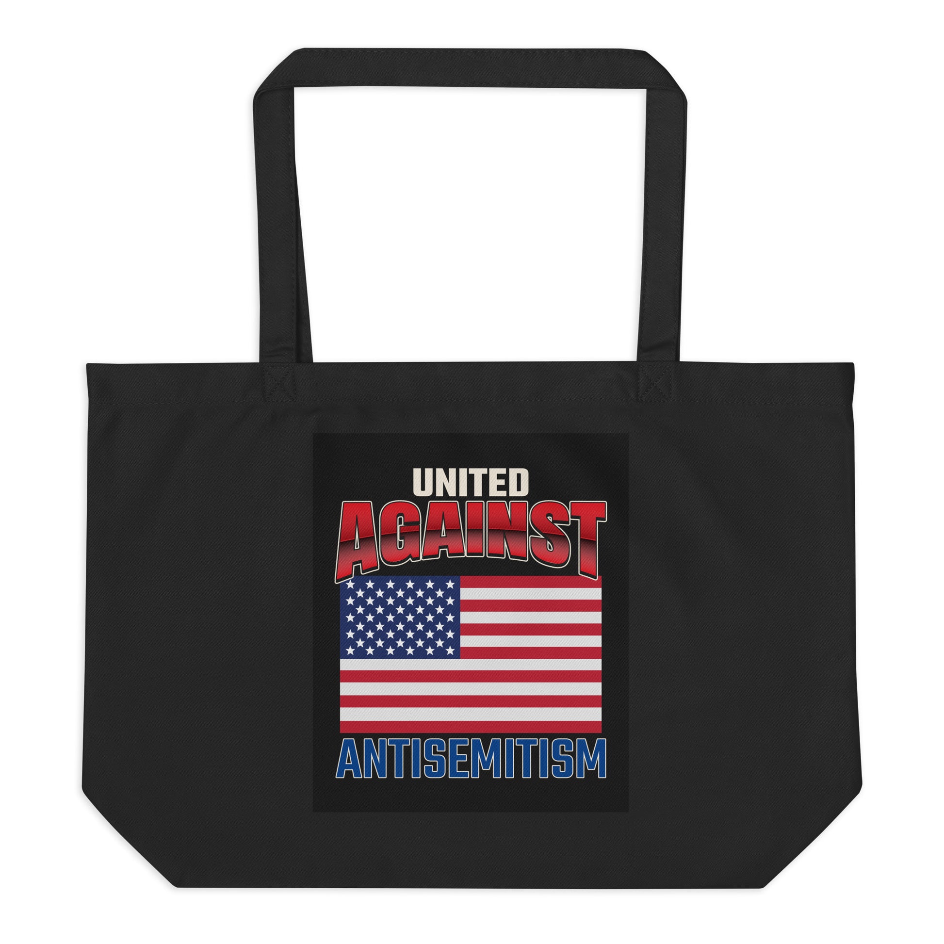 USA Edition | United Against Antisemitism | Large Organic Tote Bag