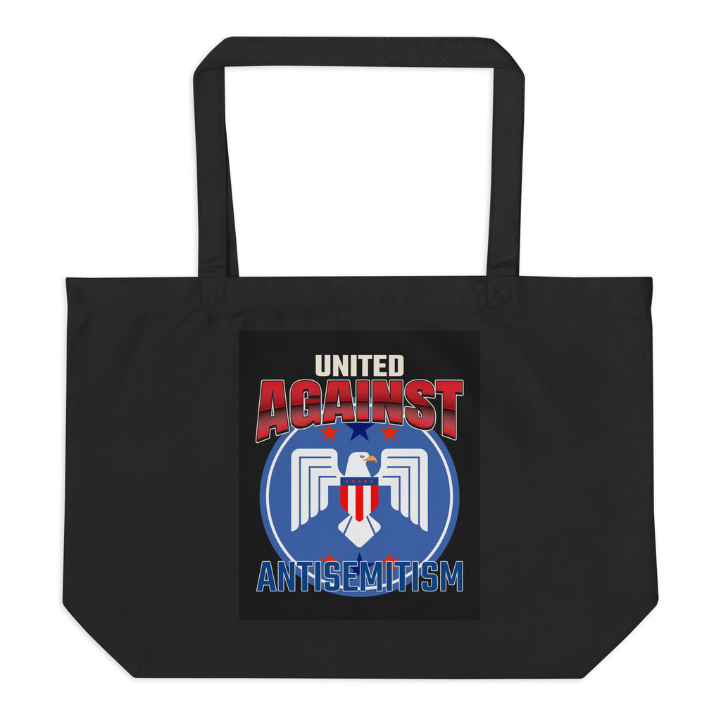 USA Edition | United Against Antisemitism | Large Organic Tote Bag