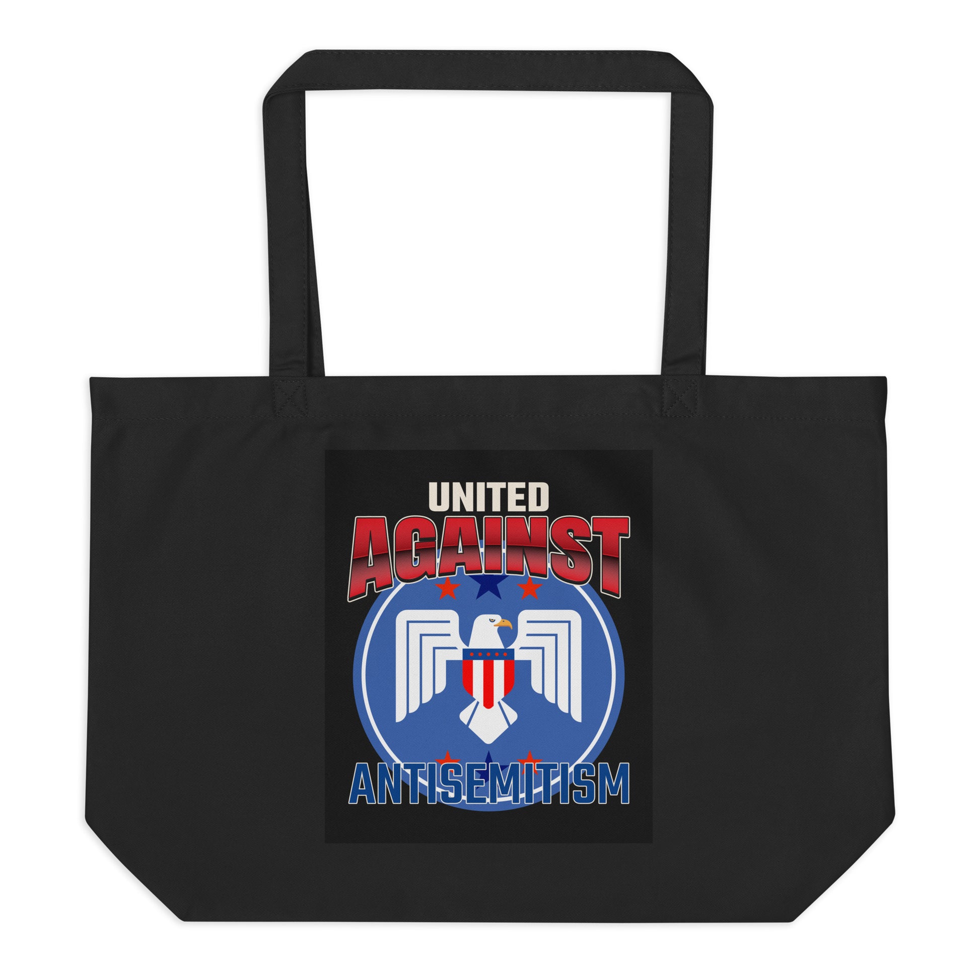 USA Edition | United Against Antisemitism | Large Organic Tote Bag