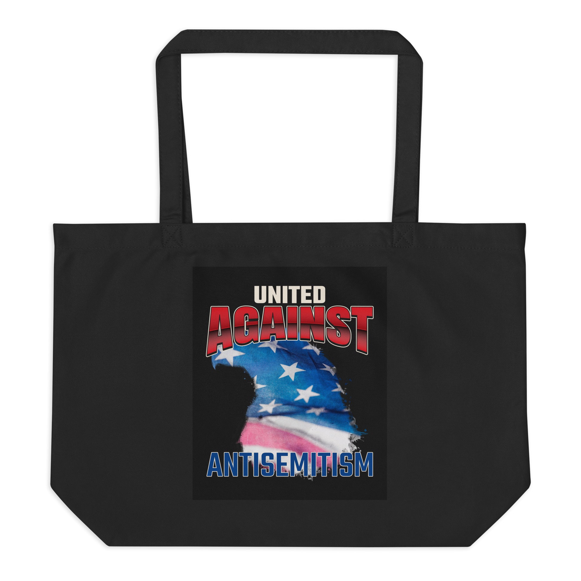 USA Edition | United Against Antisemitism | Large Organic Tote Bag