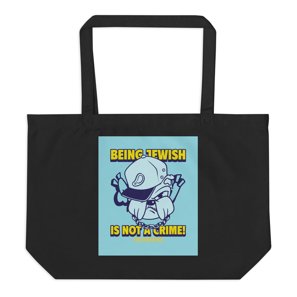 Streetart Graffiti Cartoon | Antisemitism | Large Organic Tote Bag